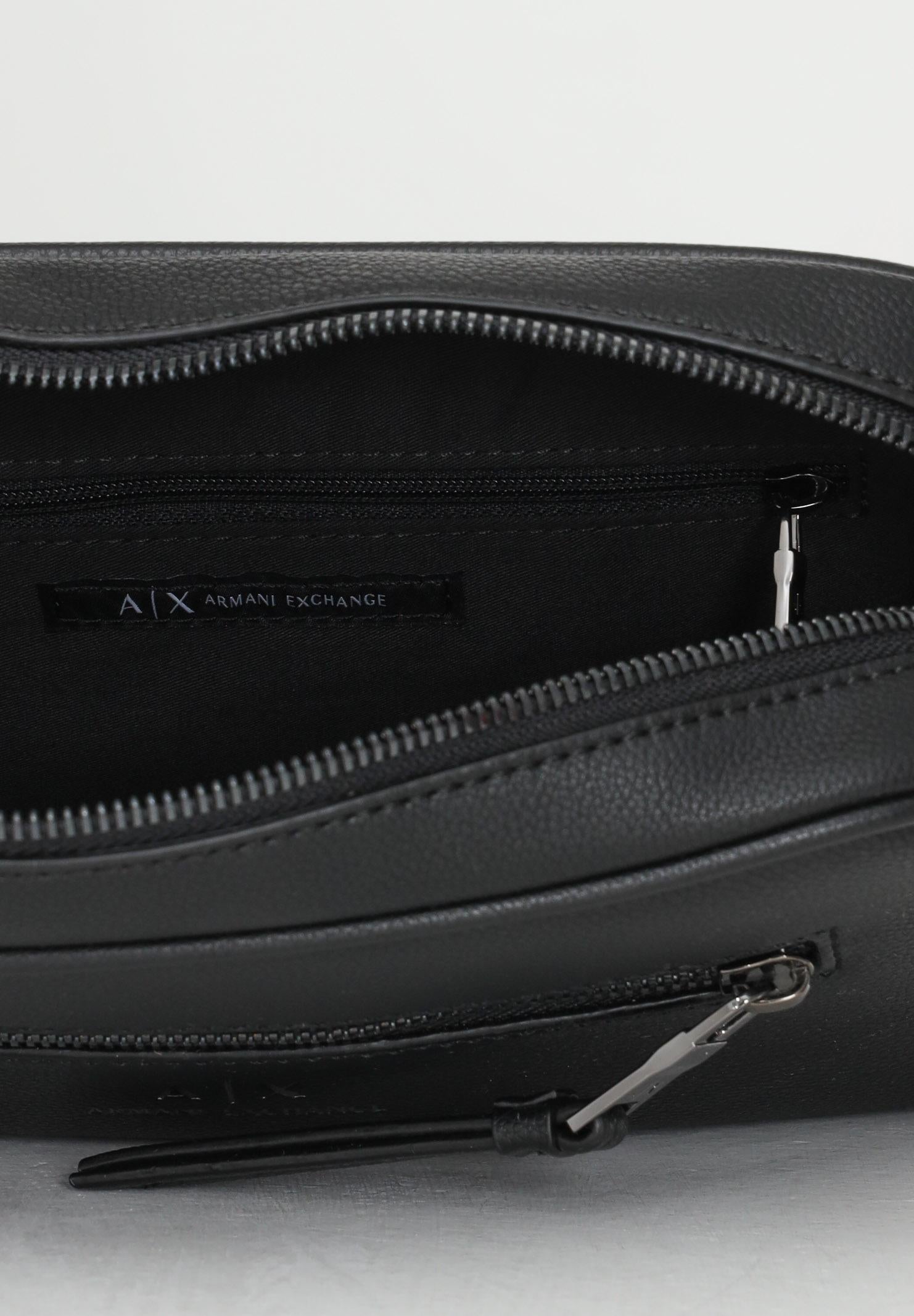 ARMANI EXCHANGE Pochette nera da uomo con logo 958446CC830 00020 ARMANI EXCHANGE