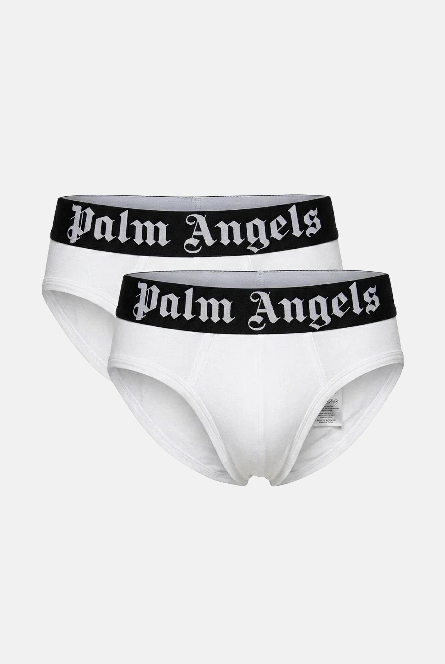 PALM ANGELS Slip (2 paia) bianchi da uomo con elastico logato PLA1UMBSP08BI WH PALM ANGELS