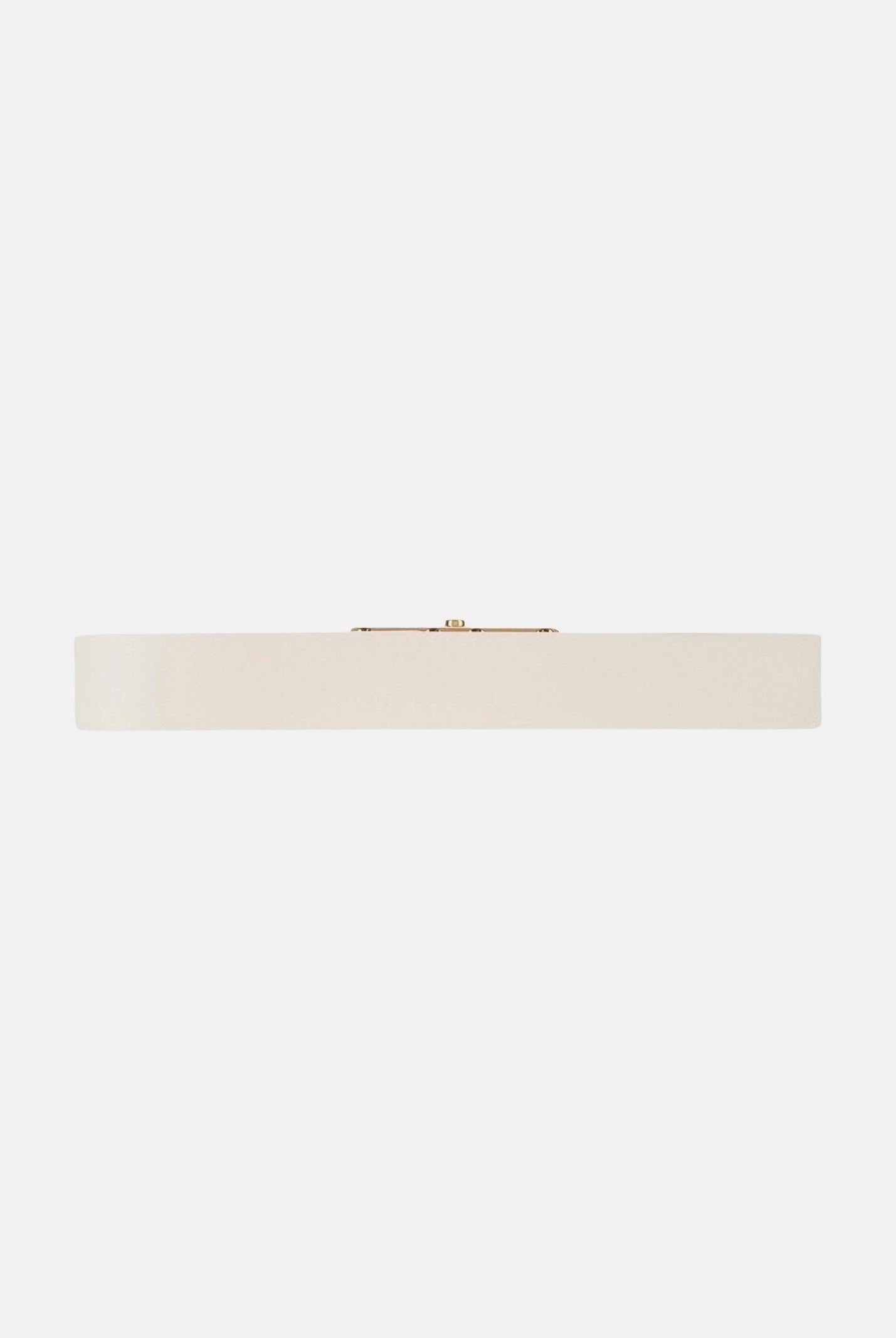 ELISABETTA FRANCHI Cintura avorio da donna con dettaglio logo CT50S61E2 360 ELISABETTA FRANCHI