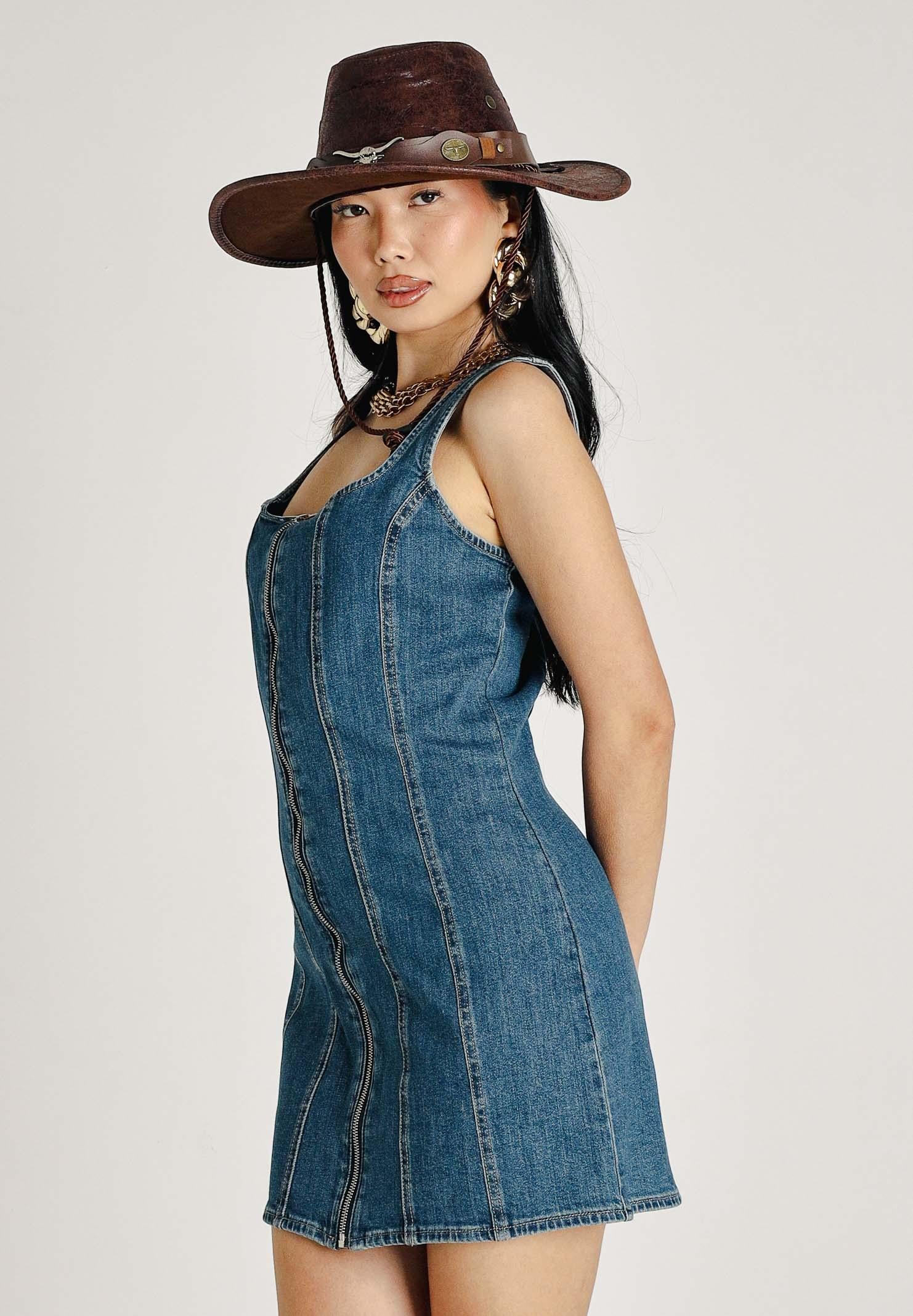 LEVI'S Abito corto in denim medio da donna 005EW-0003 . LEVI'S®