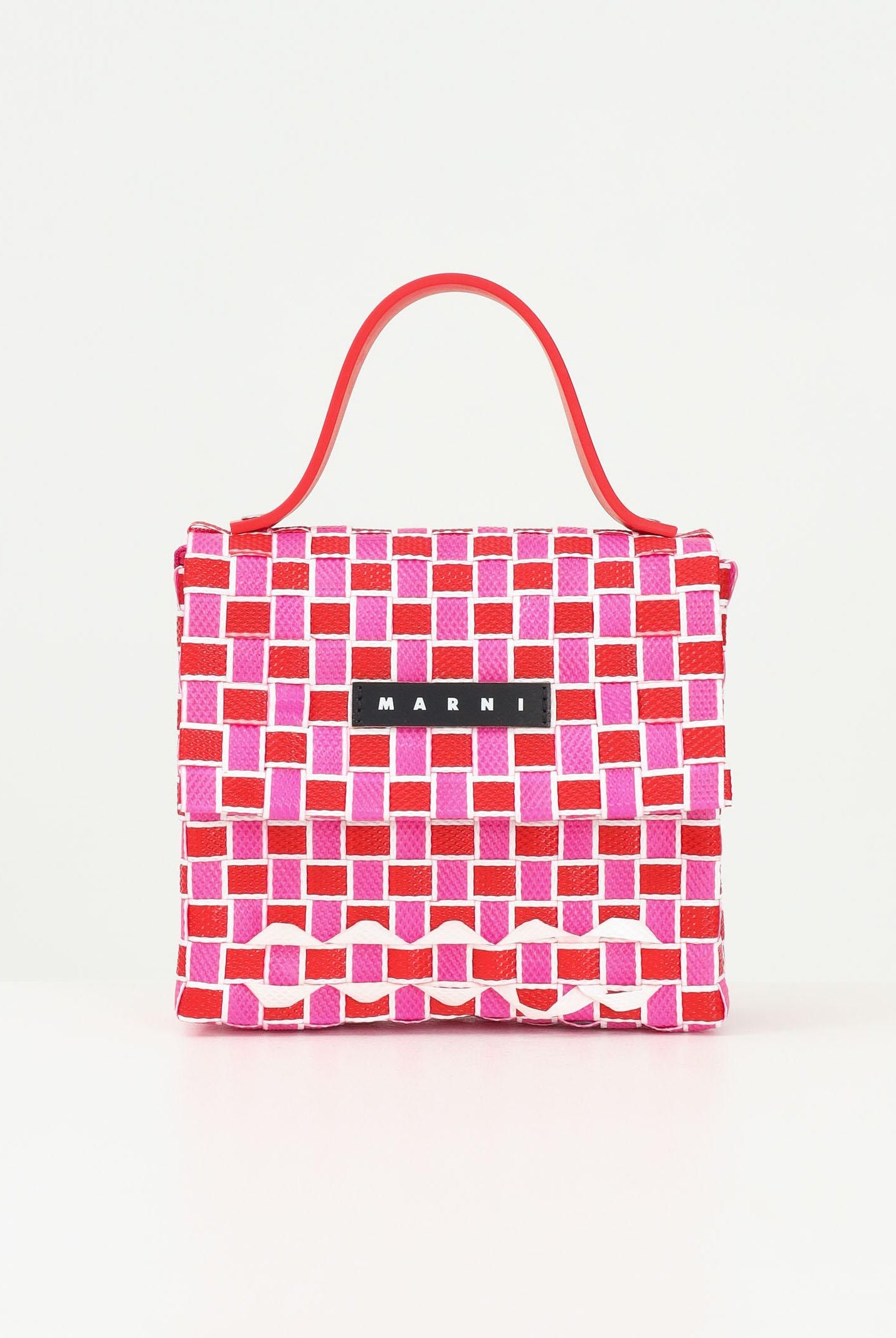 MARNI Borsa a mano Joy Macro fucsia e rossa da donna M01481M00IW 0MC69 MARNI