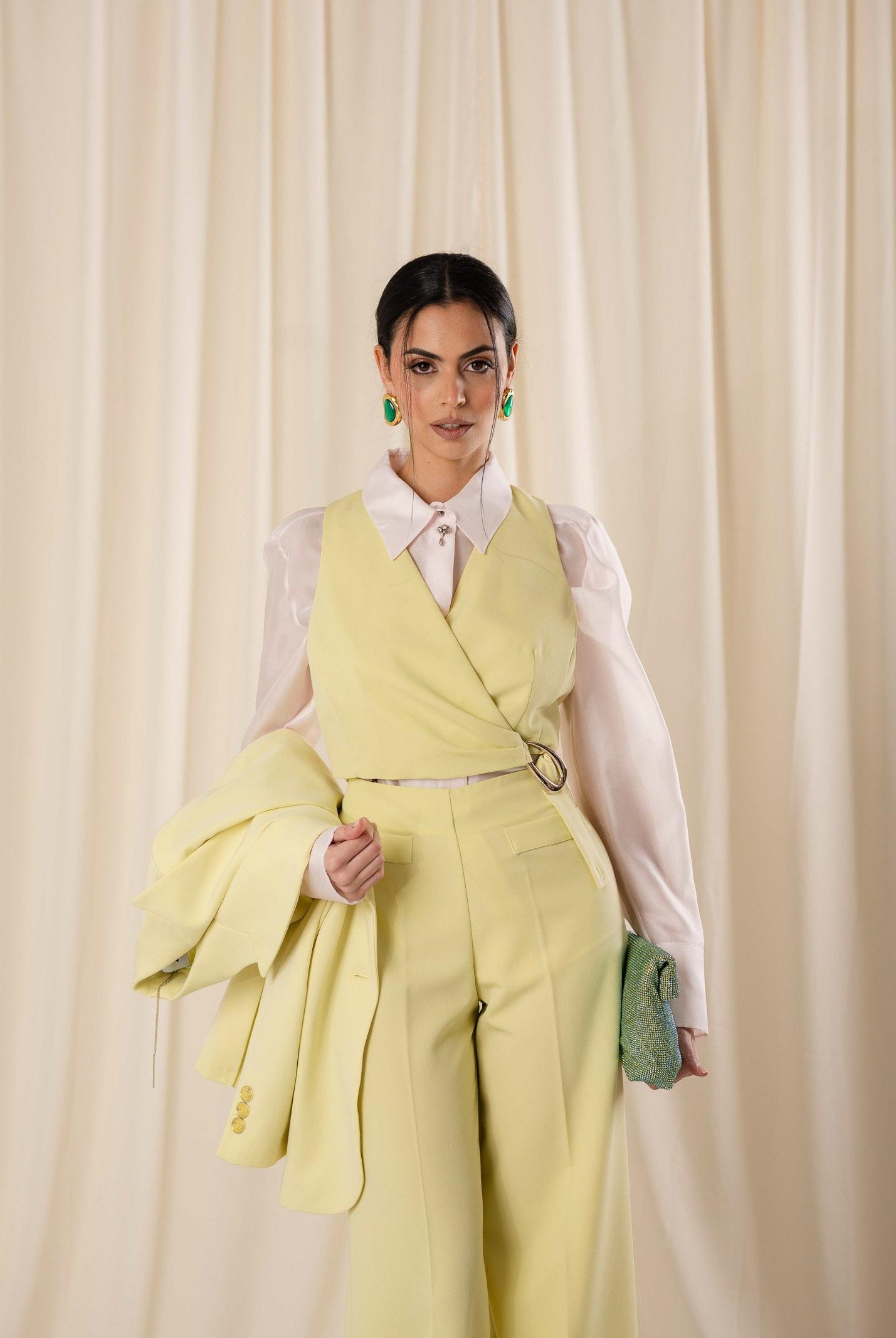 SIMONA CORSELLINI Top crop lime da donna P26CPTO02101 V0774 SIMONA CORSELLINI