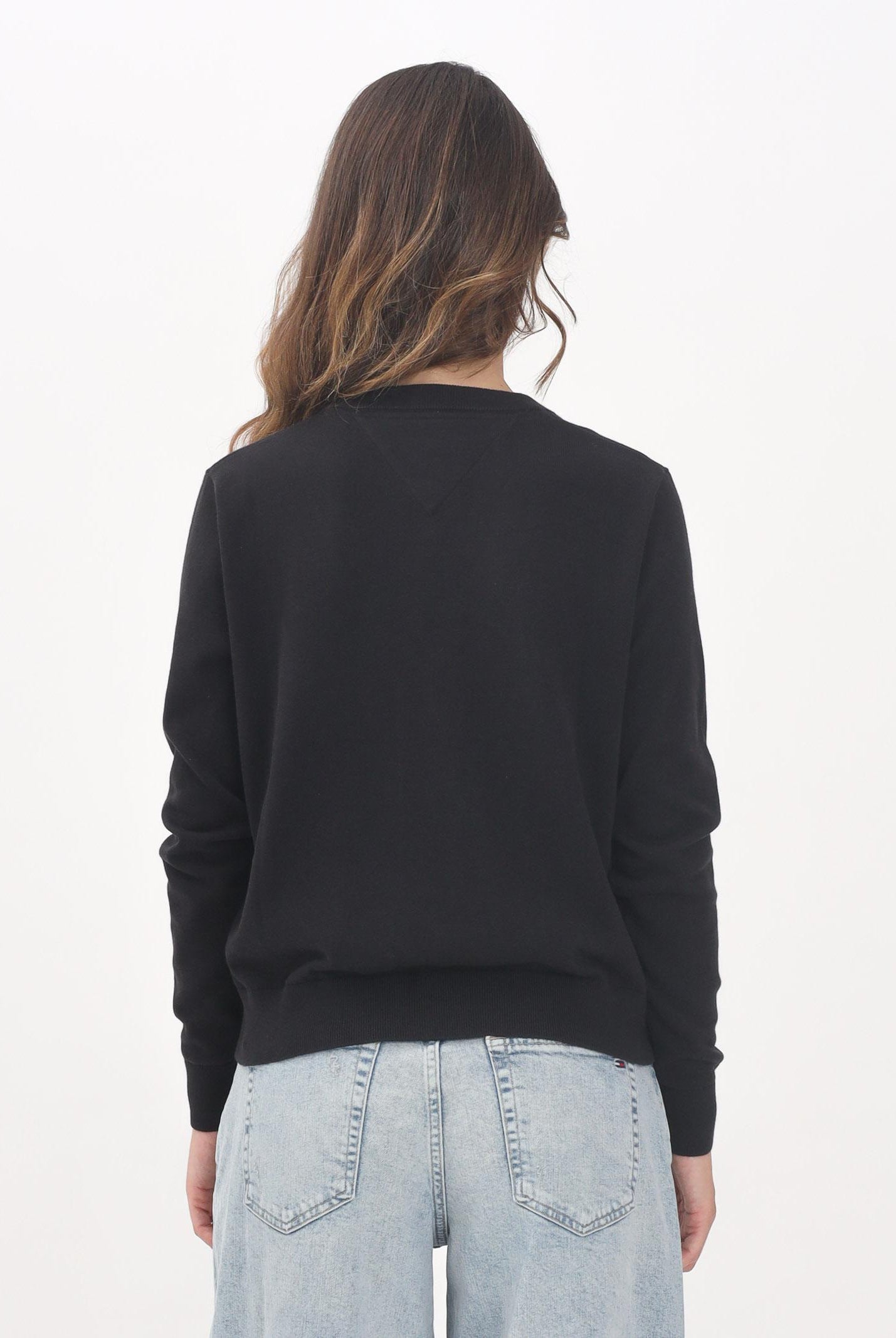 TOMMY JEANS Maglioncino nero da donna con logo DW0DW19888 BDS TOMMY JEANS