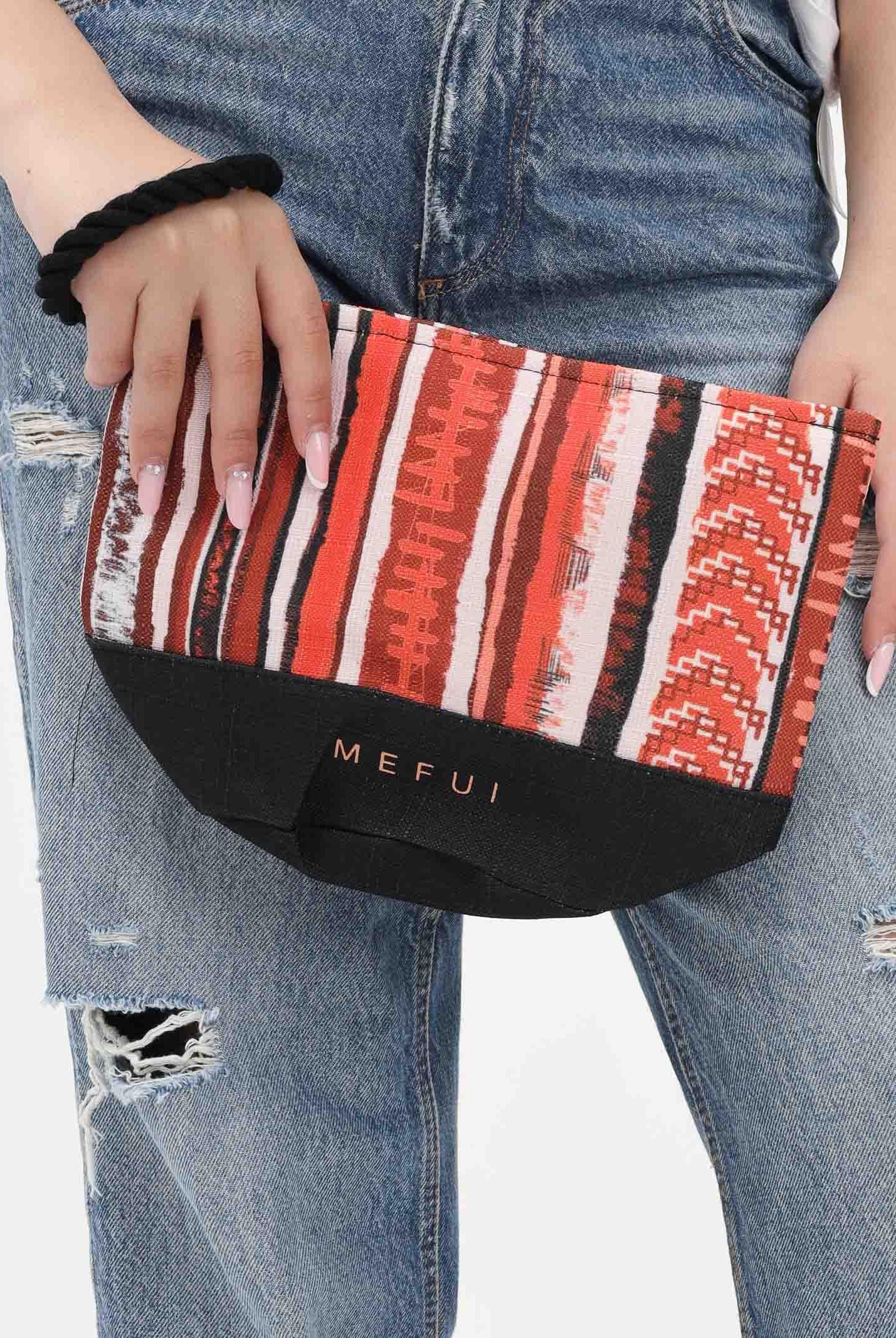ME FUI Pochette multicolore da donna con motivo etnico MA26-SW0010X24 . ME FUI