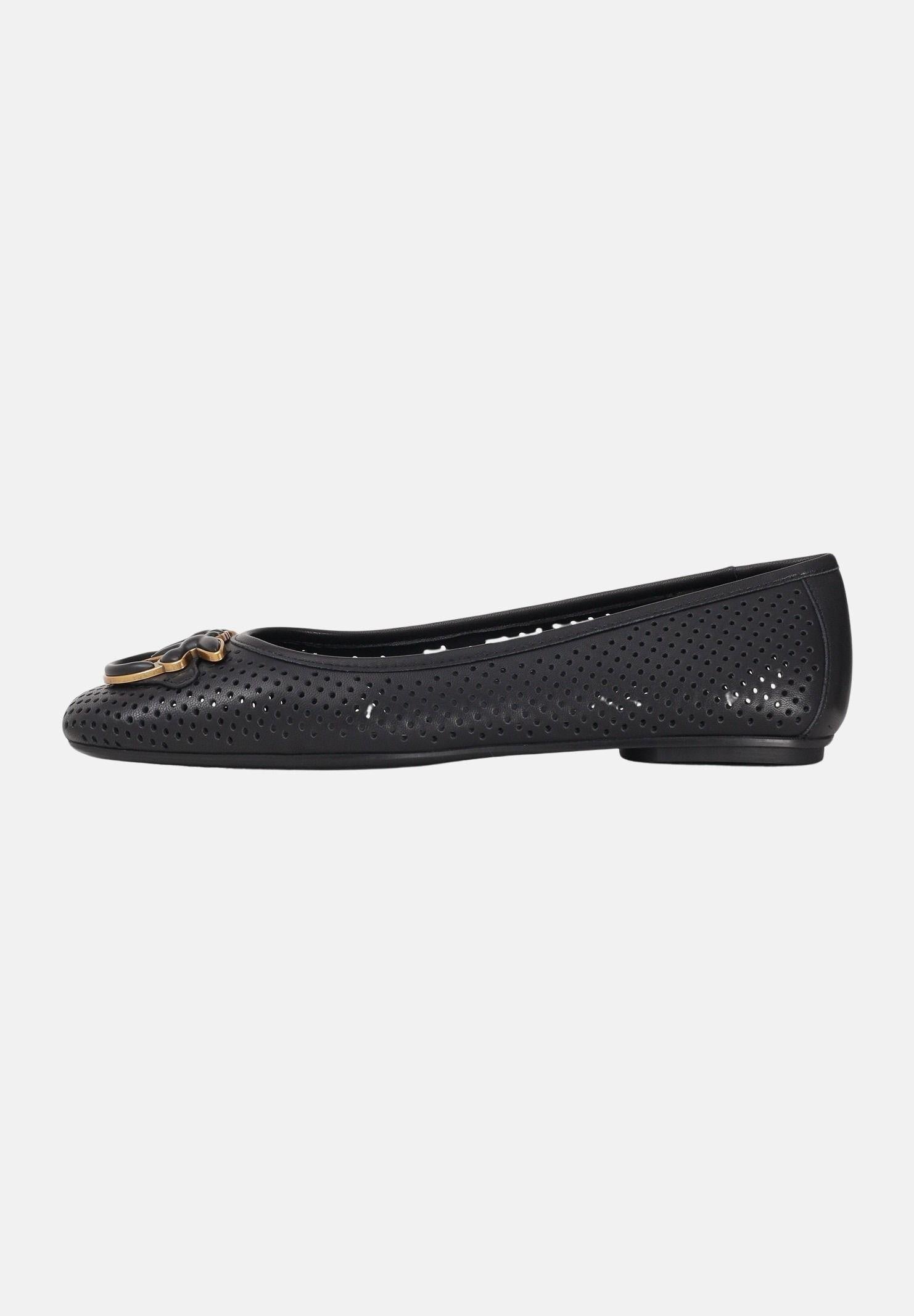PINKO Ballerine traforate nere da donna con logo Love Bird SD0457P003Z99 Z99 PINKO
