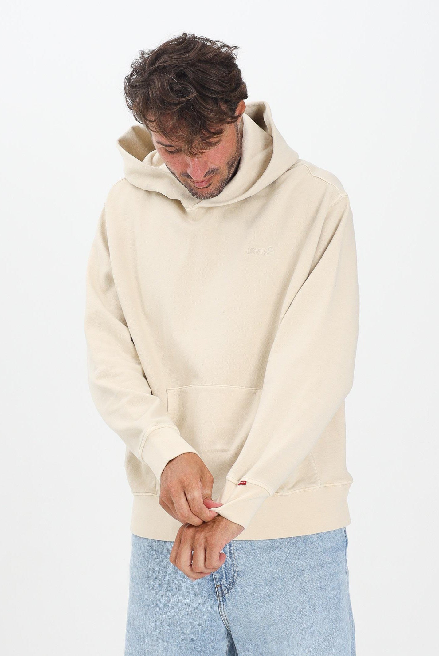 LEVI'S® Felpa con cappuccio Authentic beige da uomo A8435-0034 . LEVI'S®