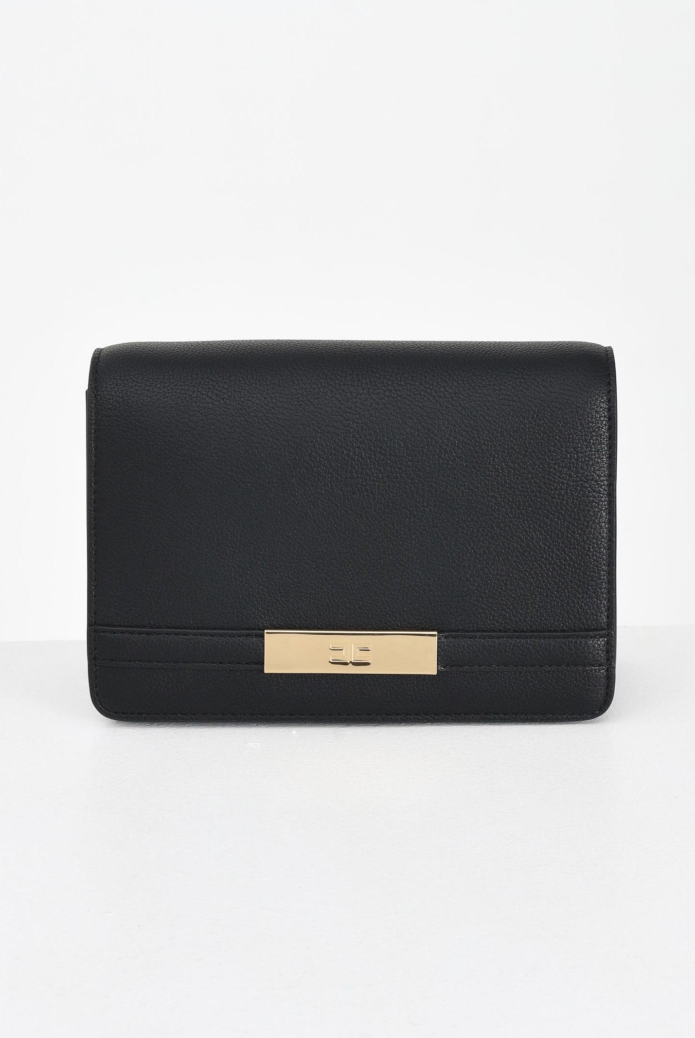 ELISABETTA FRANCHI Pochette nera da donna con catena groumette BS39A56E2 110 ELISABETTA FRANCHI