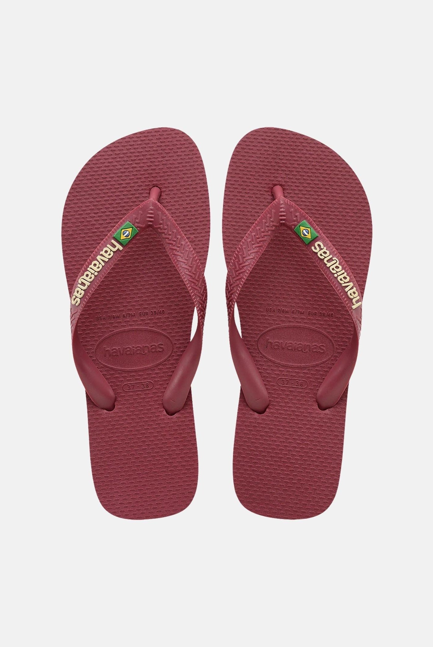 HAVAIANAS Infradito Havaianas Brasil Logo bordeaux per uomo e donna 4110850 9339 HAVAIANAS