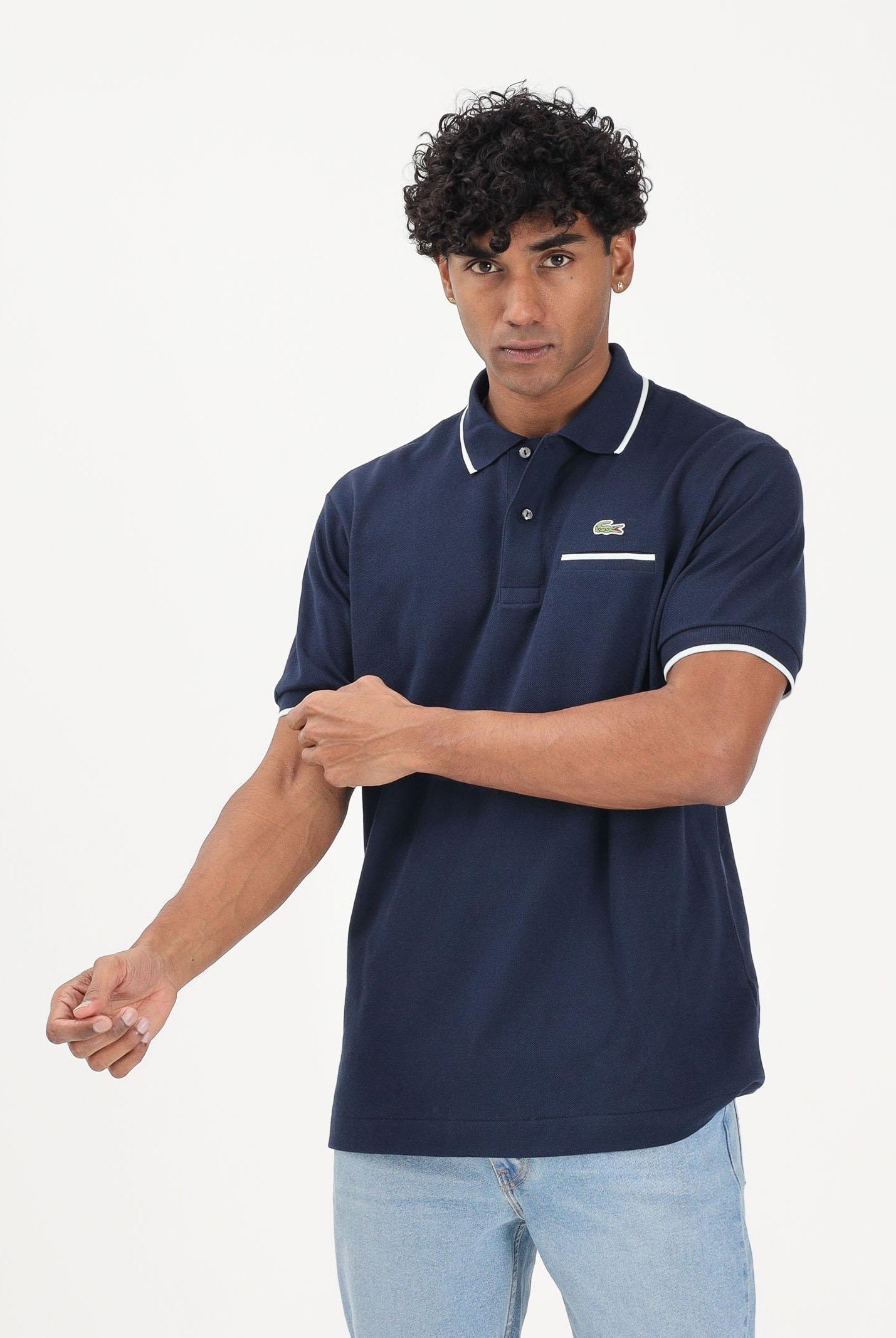 LACOSTE Polo a manica corta classic fit L.12.12 blu da uomo PH9838 HHW LACOSTE
