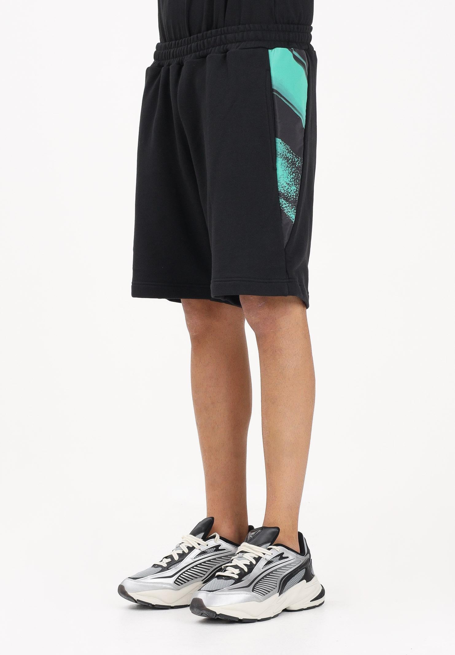 AUSTRALIAN Shorts sportivo Brush nero da uomo ARUSH0013BRUS01 003 AUSTRALIAN