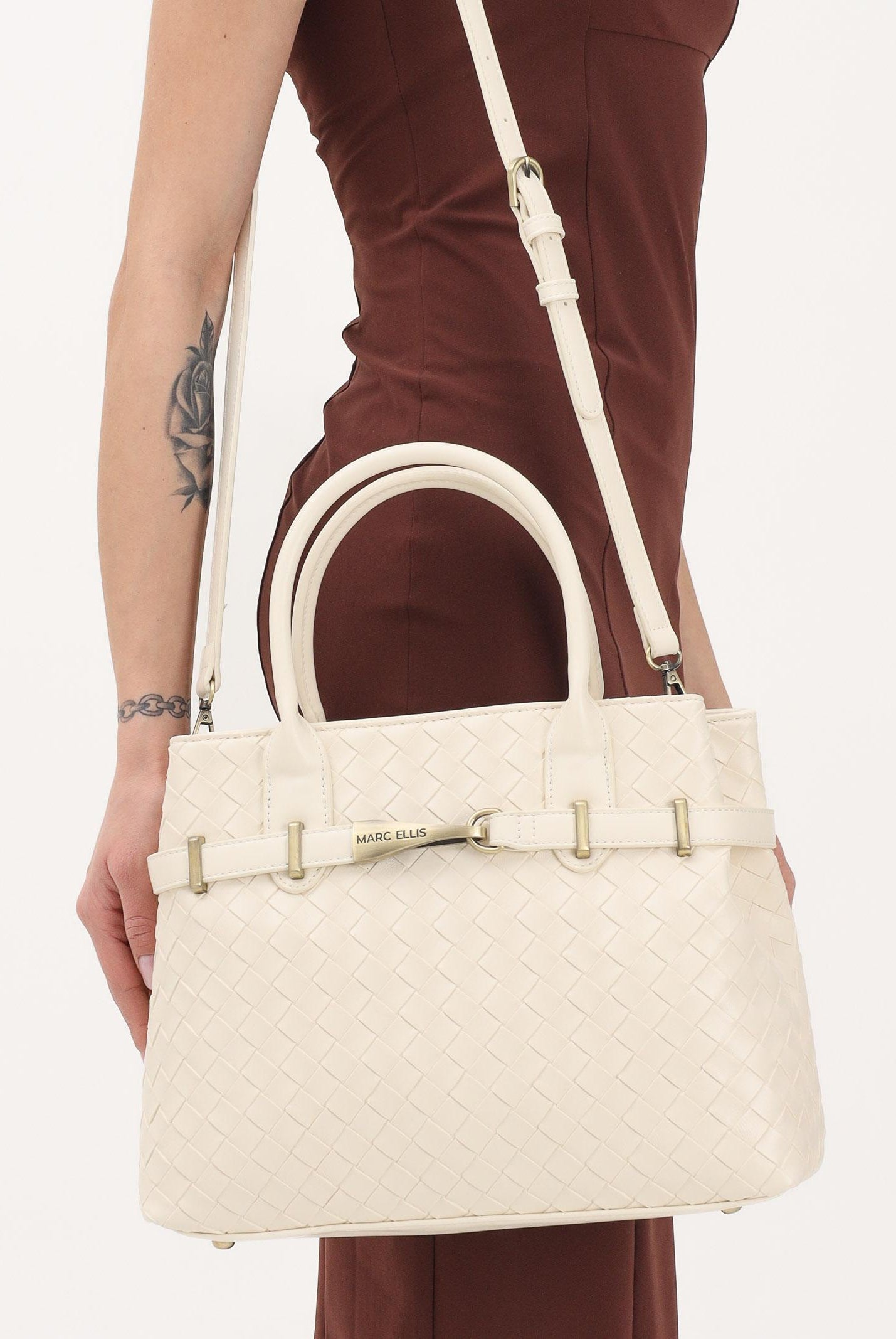 MARC ELLIS Shopper Arizona L Plait panna da donna ARIZONA-L-PLAIT MI MARC ELLIS