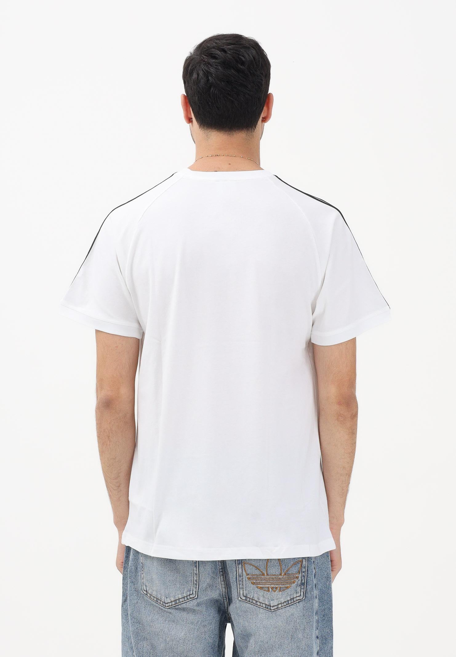 ADIDAS ORIGINALS T-shirt a manica corta MONOGRAM INFILL 3S bianca da uomo KD1360 . ADIDAS ORIGINALS