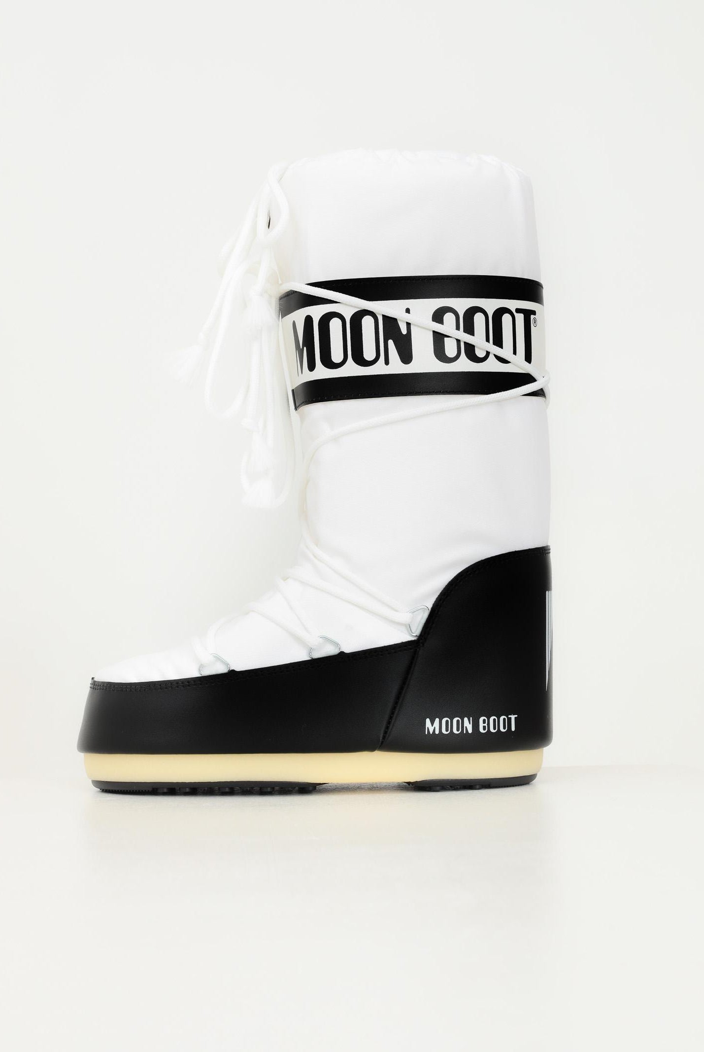 Stivali da neve ICON bianco e nero per uomo e donna 80D1400440 NA02 MOON BOOT