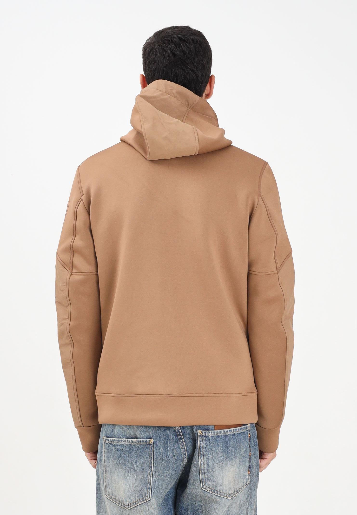 BLAUER Felpa con cappuccio SCUBA SURFACE tabacco da uomo 25WBLUF02253-004745 343 BLAUER