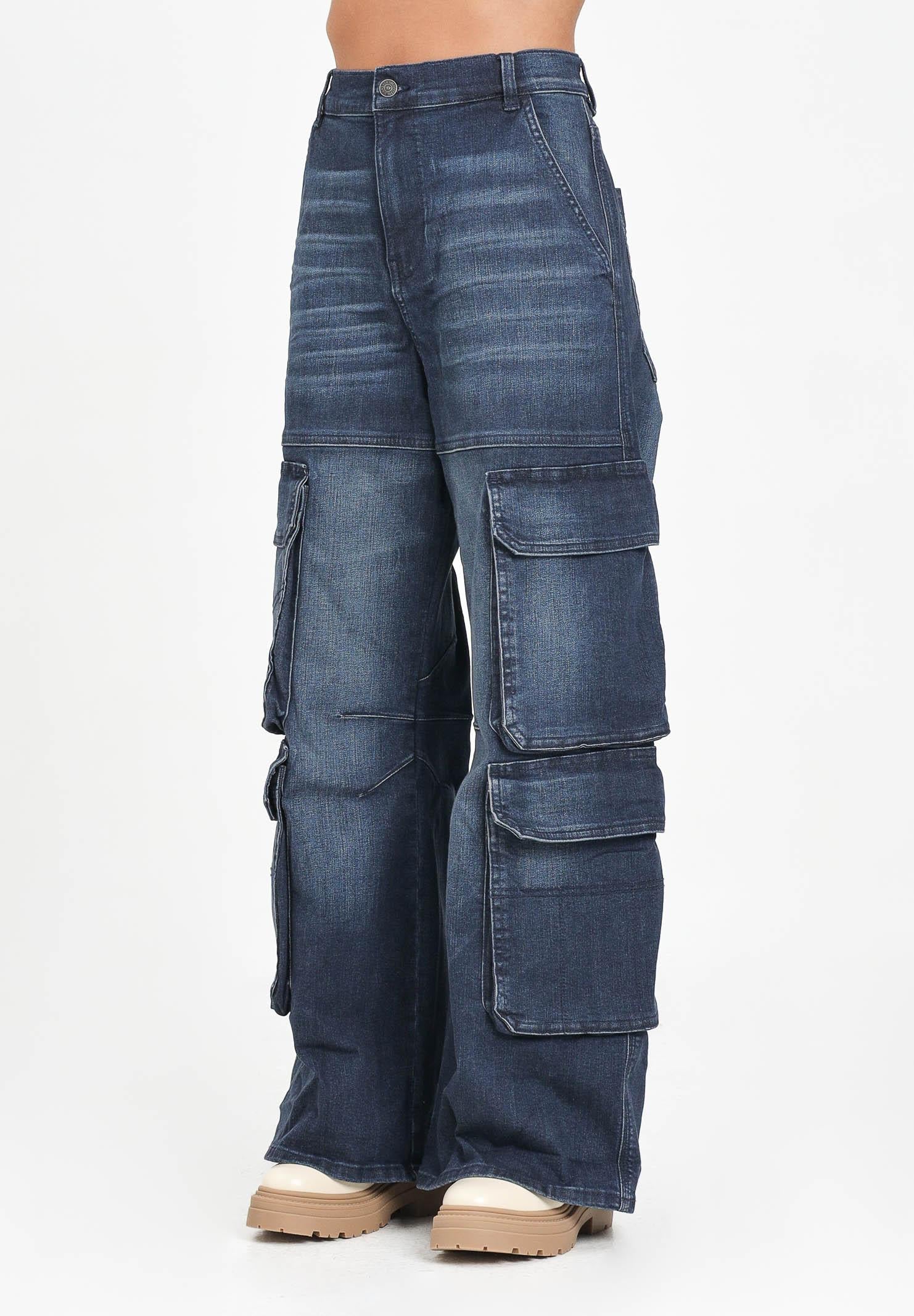 DIESEL Jeans cargo D-Argjx in denim blu per donna, ragazzi e bambini J02514KXBQL K01 DIESEL