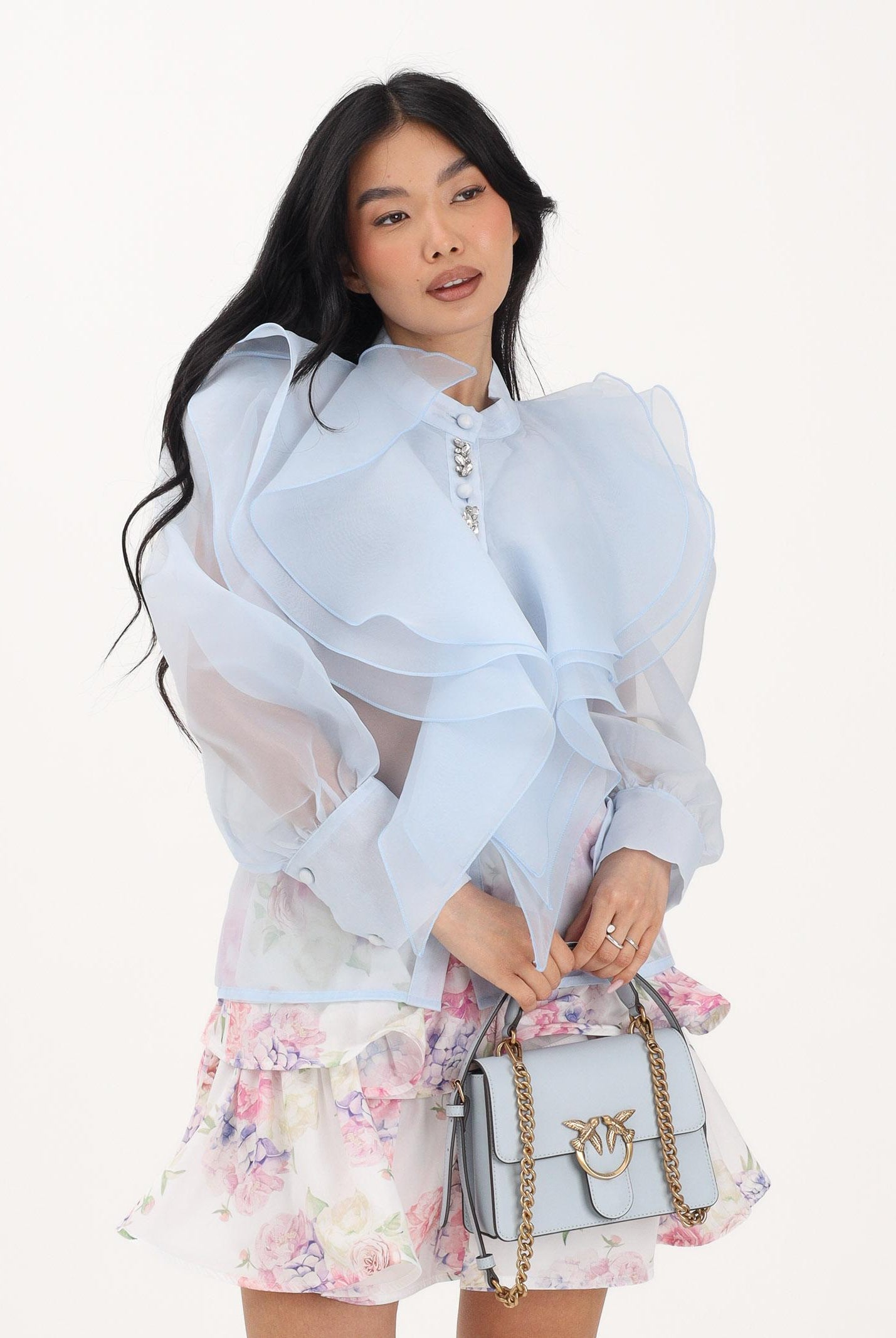 ODI ODI Camicia a manica lunga celeste da donna OLMEDO250S6 G0 ODI ODI