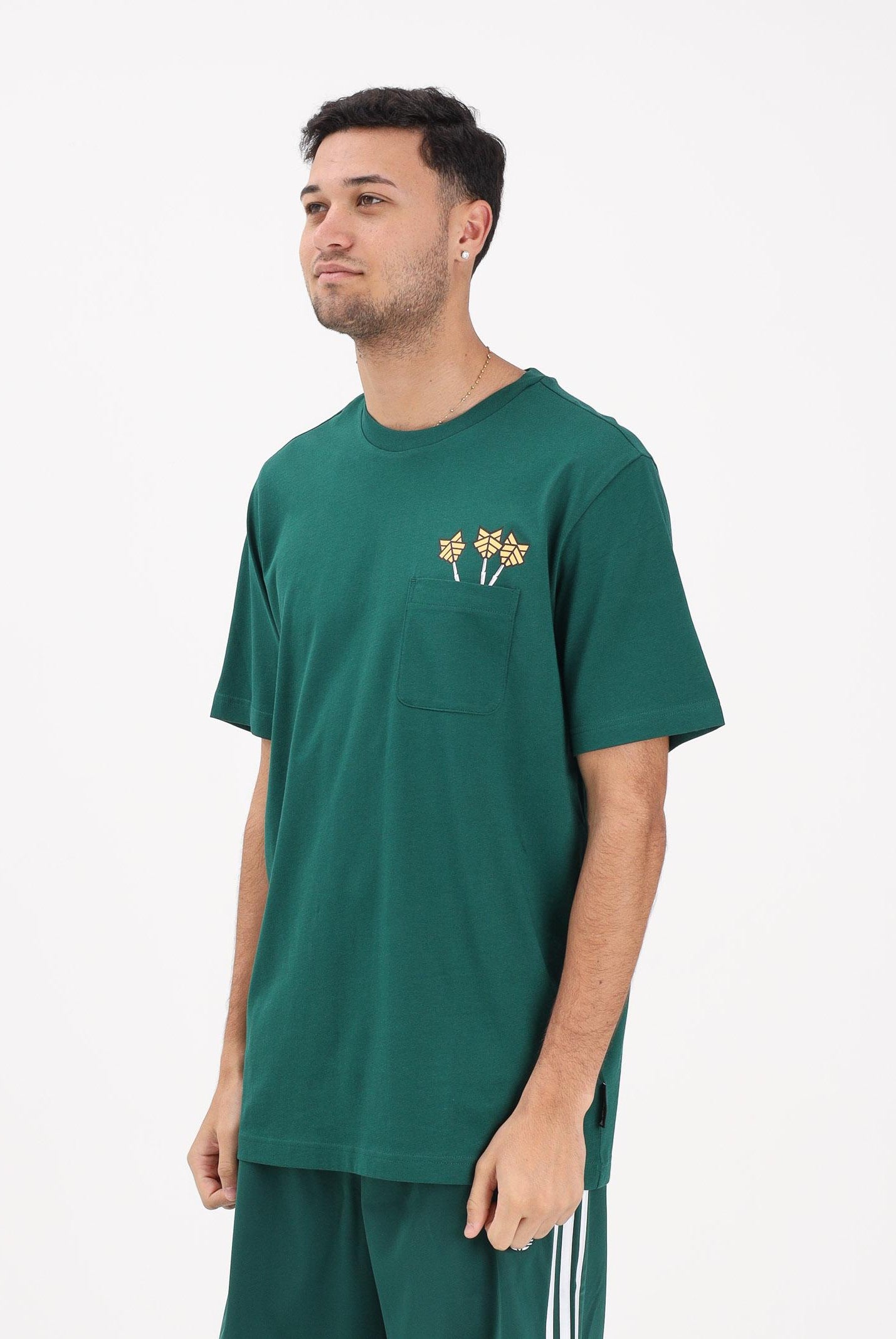 ADIDAS PERFORMANCE T-shirt a manica corta Novelty Dart verde da uomo JZ5042 . ADIDAS PERFORMANCE