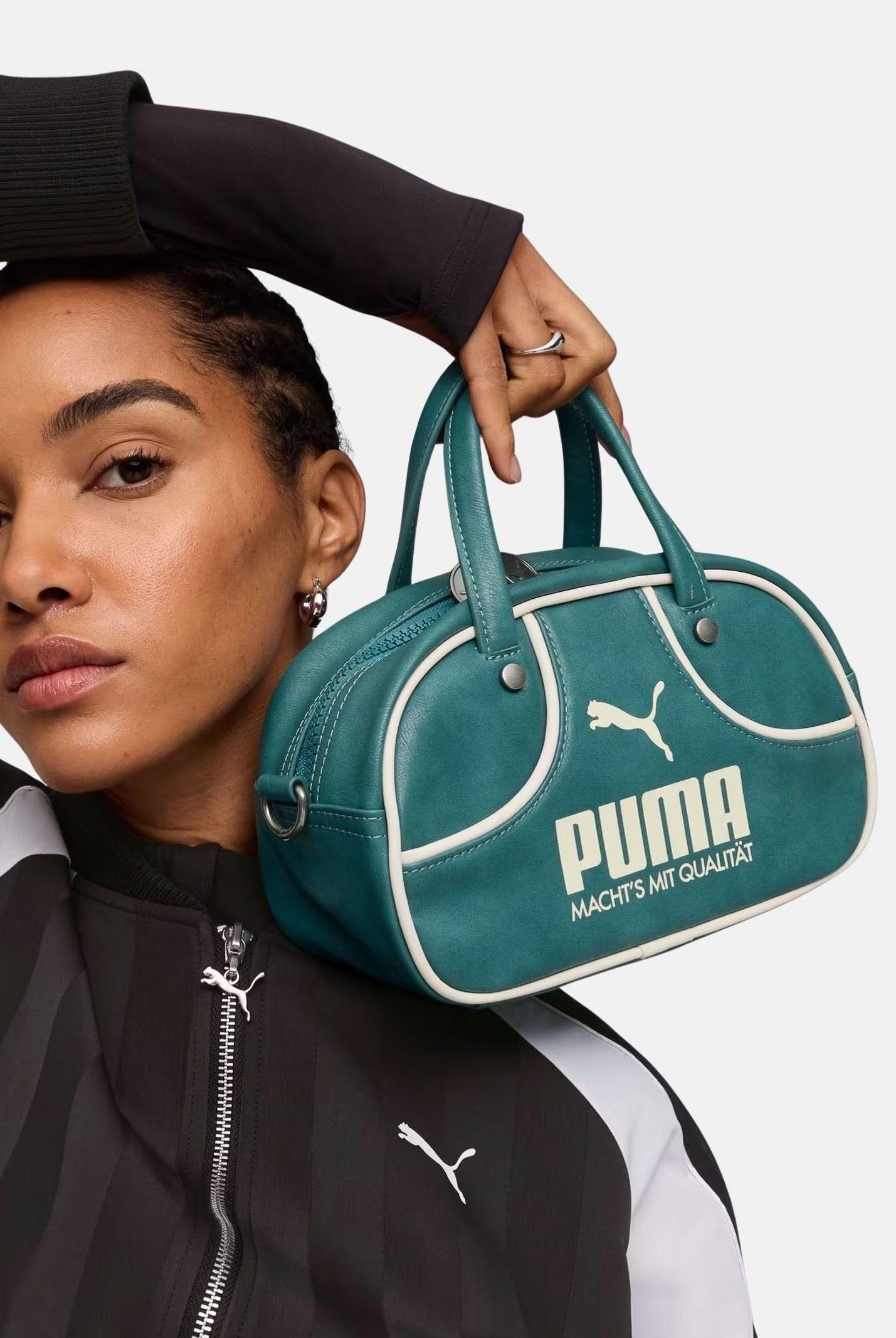 PUMA Borsa a mano PUMA 1976 Archive verde da donna 092319 02 PUMA