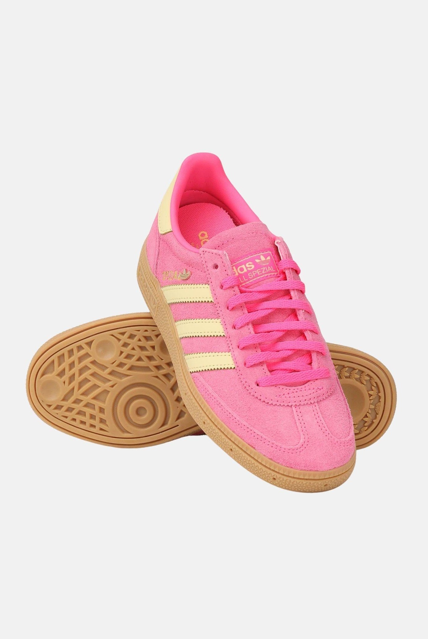 ADIDAS ORIGINALS Sneakers HANDBALL SPEZIAL rosa e gialle da donna IH9213 . ADIDAS ORIGINALS