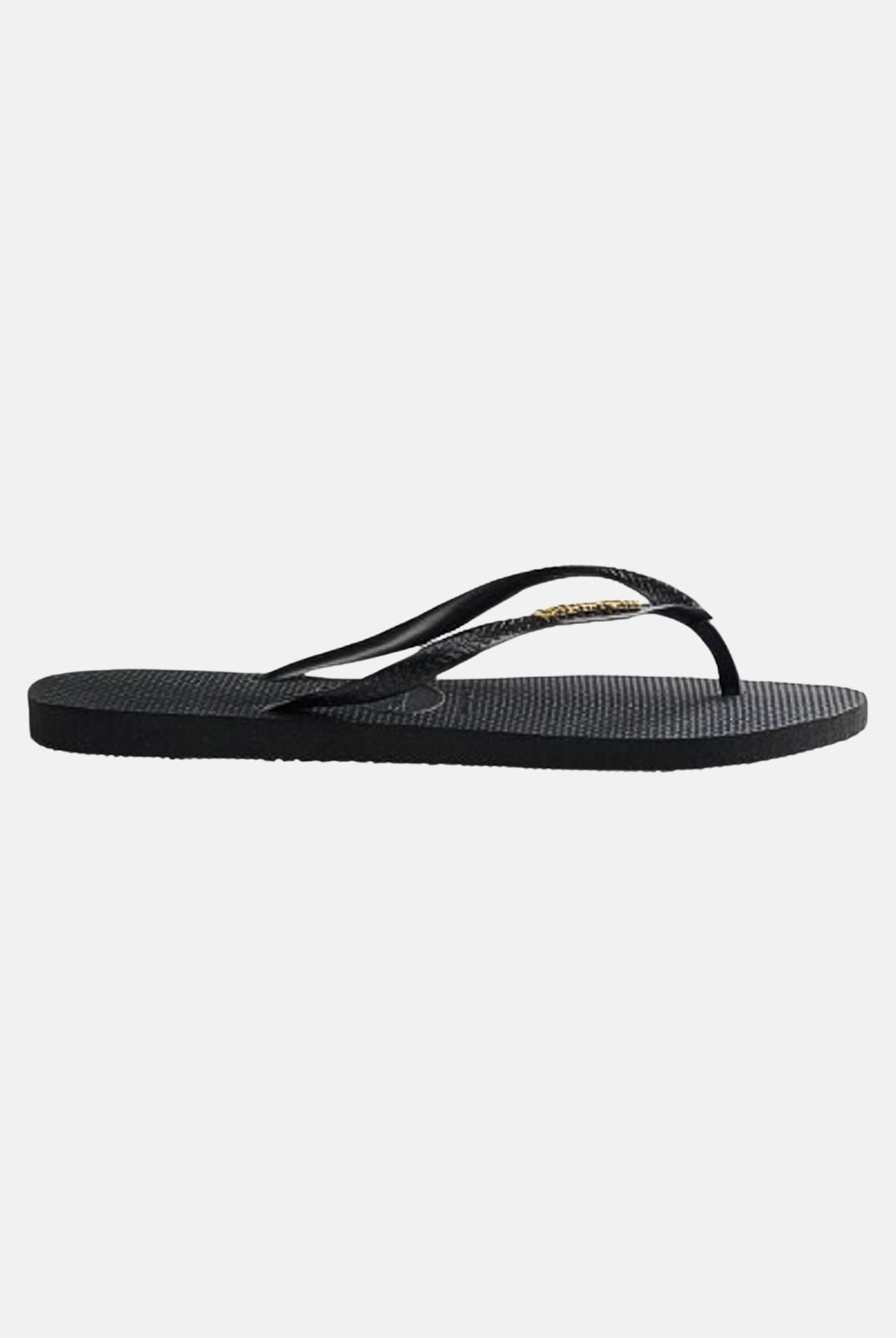 HAVAIANAS Infradito neri da donna Slim Logo Metallic 4119875 1924 HAVAIANAS