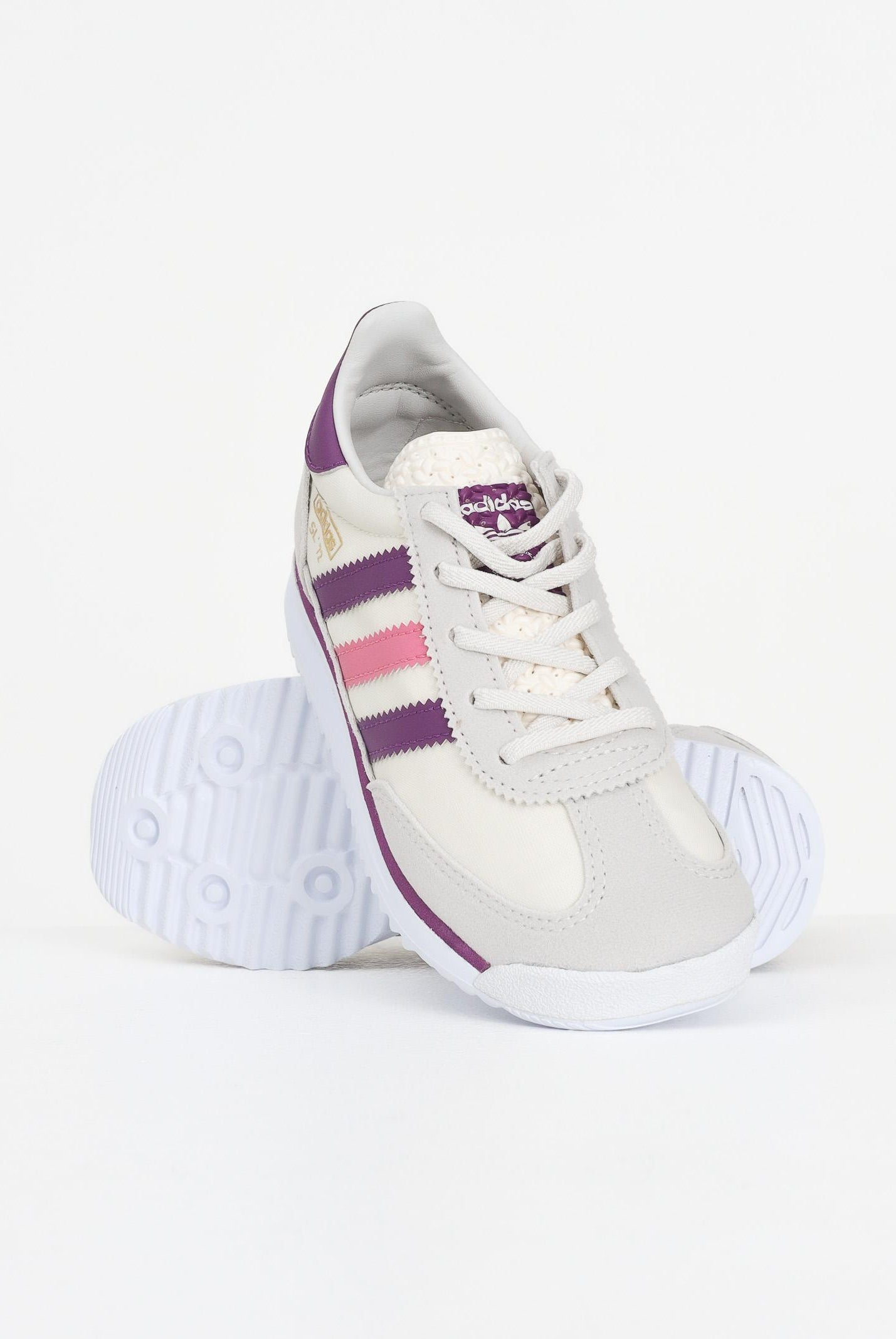 ADIDAS ORIGINALS Sneakers SL 72 RS Elastic Laces panna da bambina JQ5963 ADIDAS ORIGINALS