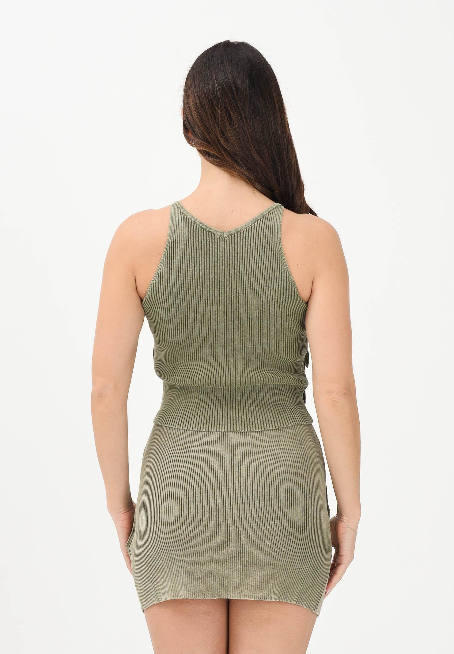 DIESEL Canotta verde militare per donna, ragazze e bambine con tasche J02652KYA0D K511 DIESEL