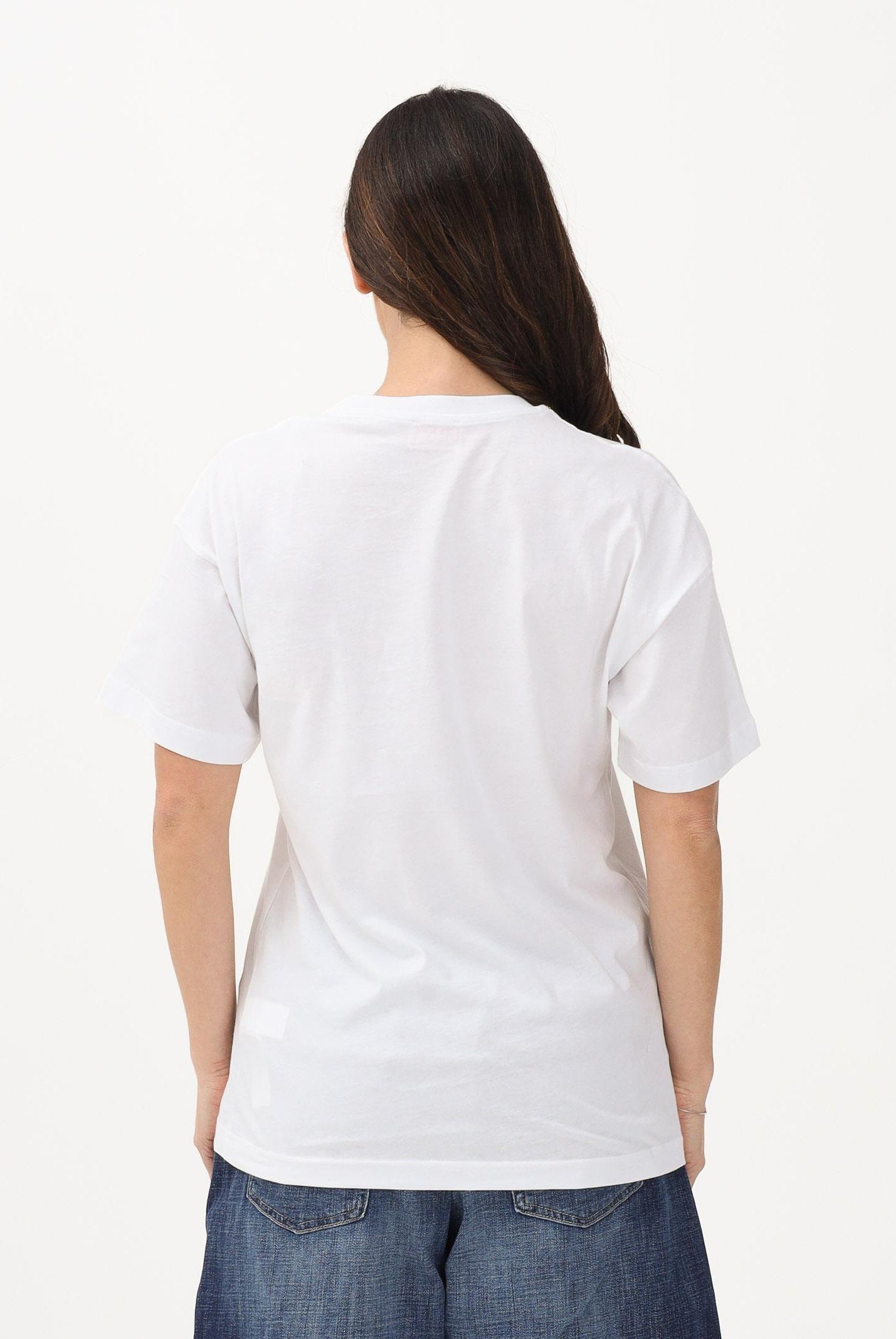 DIESEL T-shirt a manica corta bianca per donna, ragazzi e bambini con logo J025900GRAI K100 DIESEL
