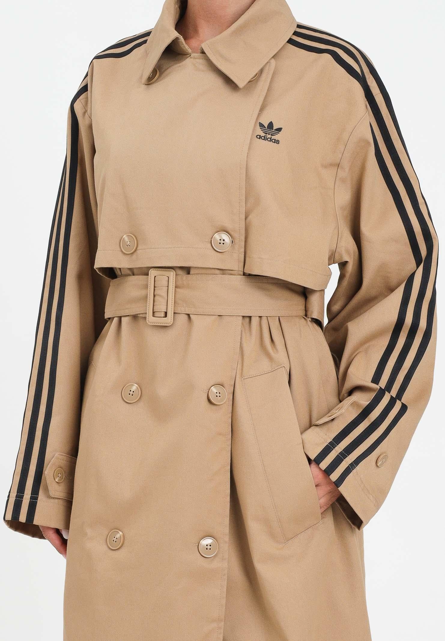 ADIDAS ORIGINALS Trench Adicolor beige da donna JW2663 ADIDAS ORIGINALS