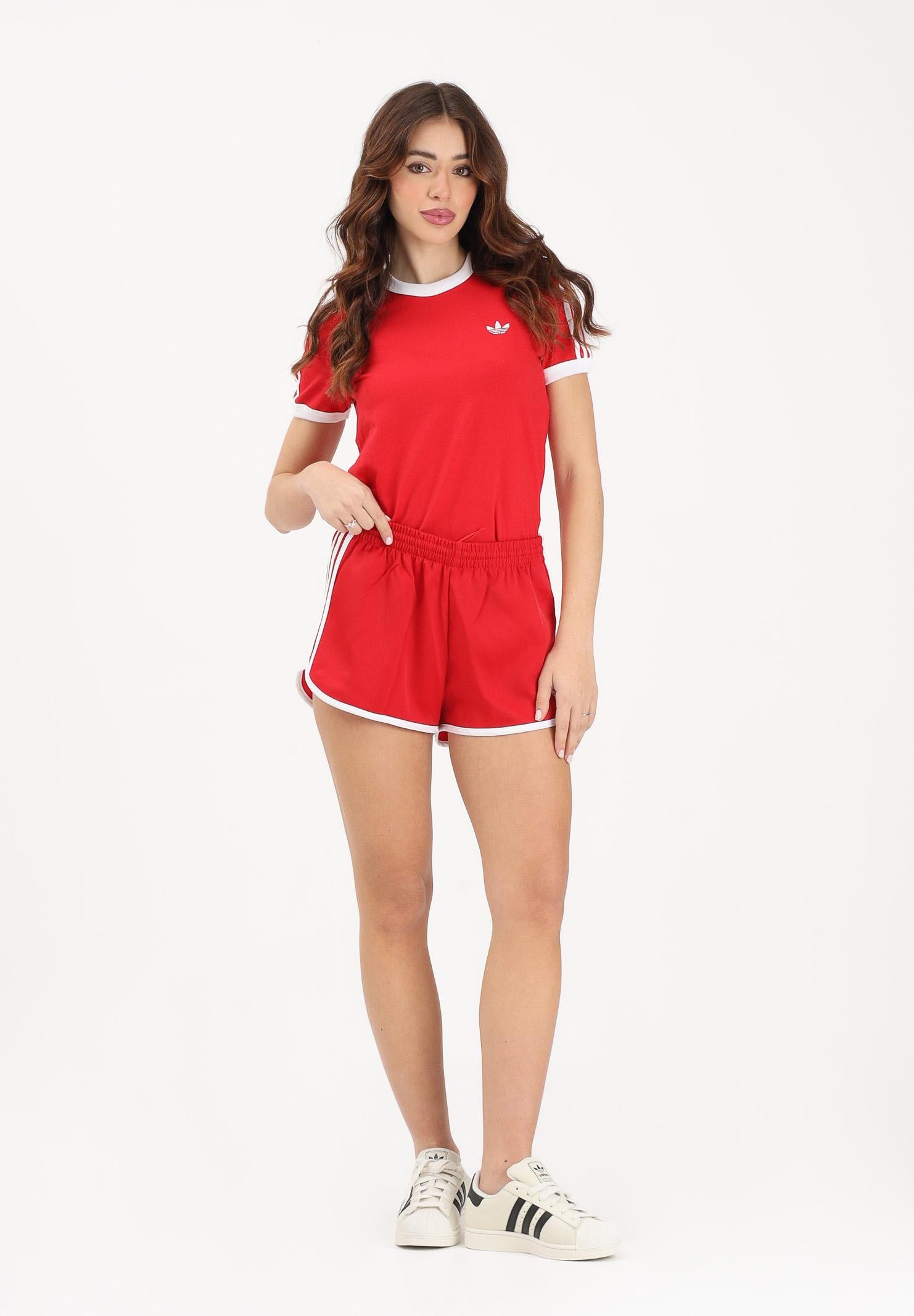 ADIDAS ORIGINALS Shorts sportivo Sprinter 3-Stripes rosso da donna KD3716 . ADIDAS ORIGINALS