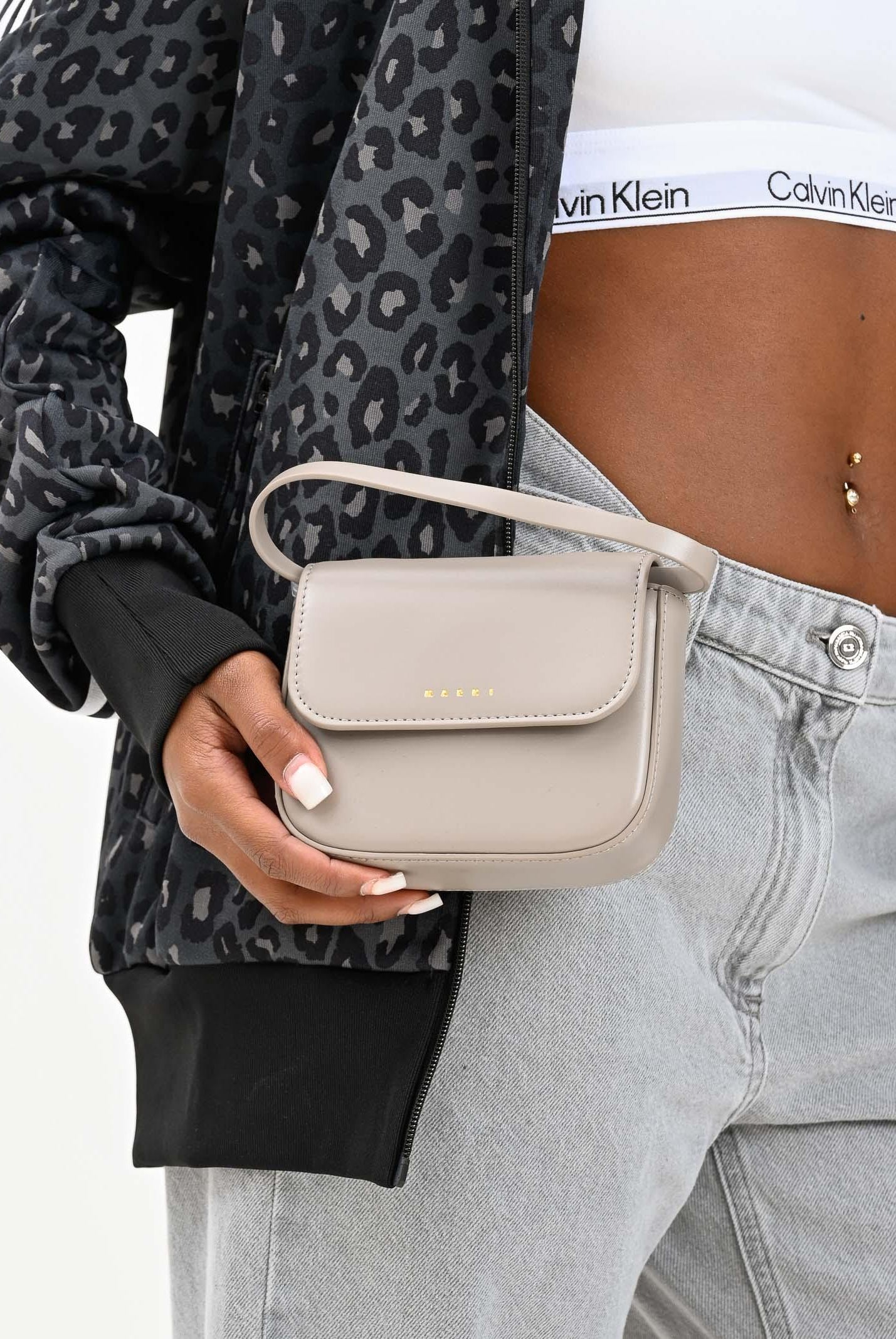 MARNI Borsa a tracolla Punk fango da donna M01609M00TK 0M918 MARNI
