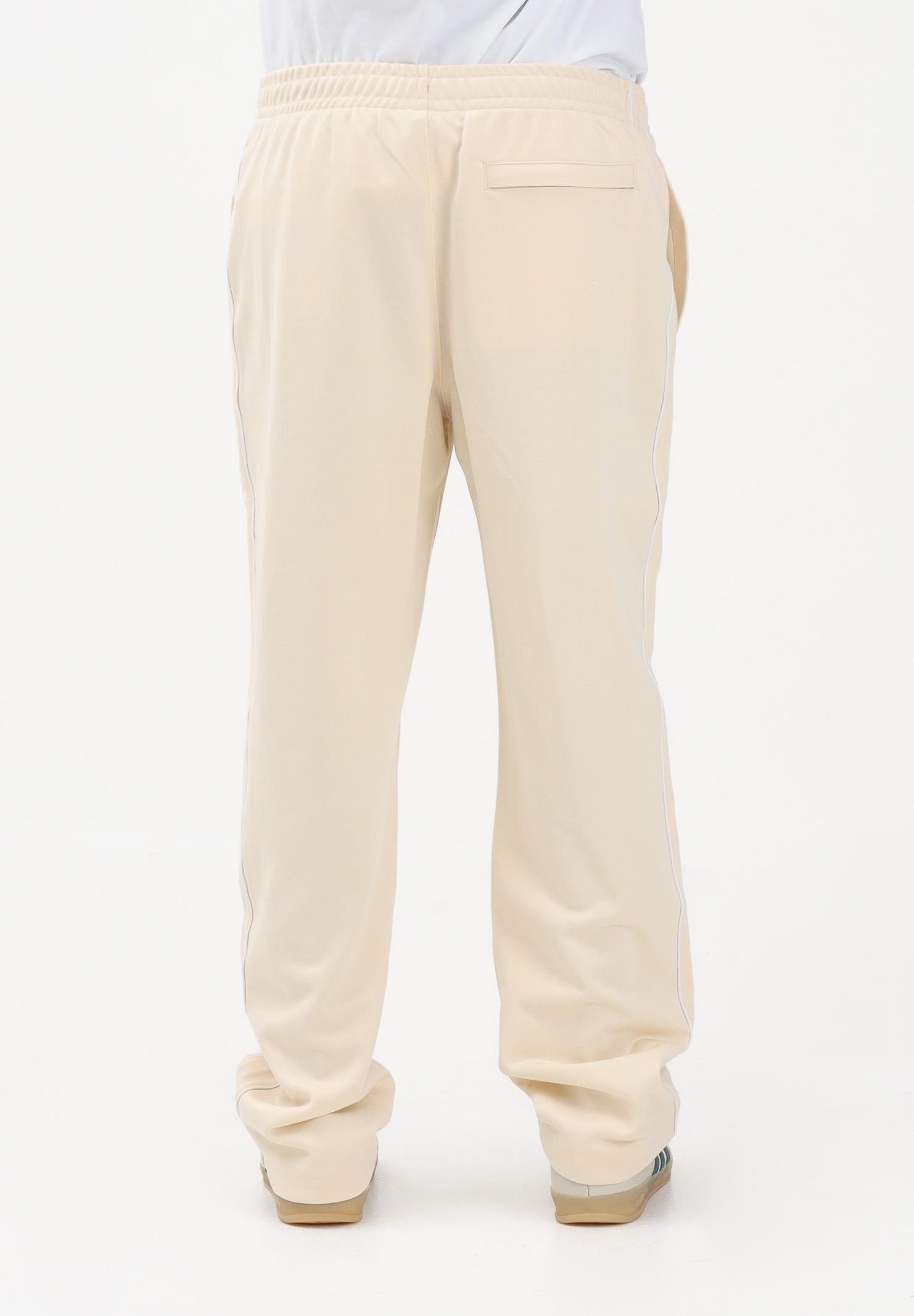 LACOSTE Pantalone sportivo crema da uomo in piqué con bordo XH0628 056 LACOSTE