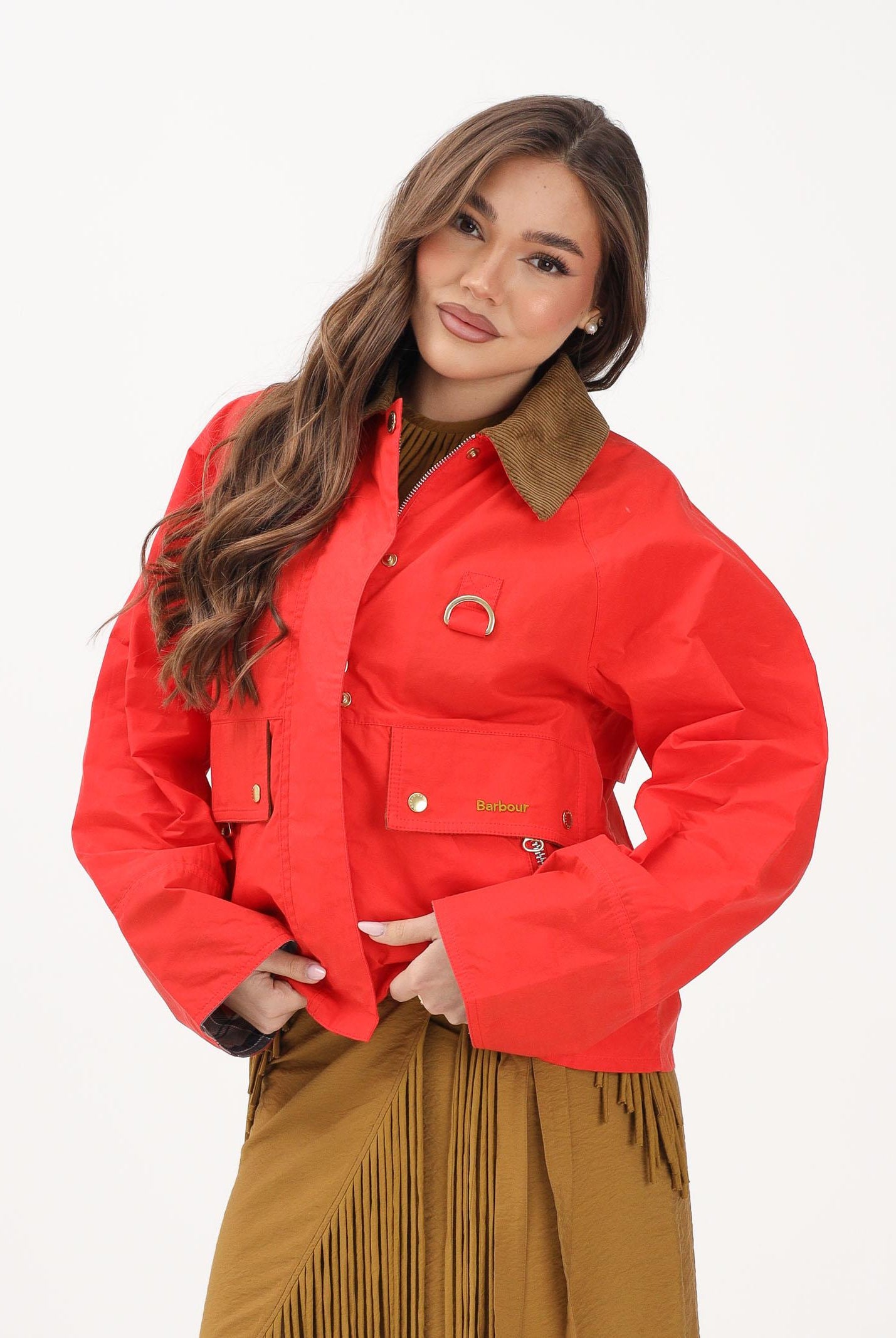 BARBOUR Giacca a vento Mackworth rossa da donna 261-LCA0398 RE51 BARBOUR