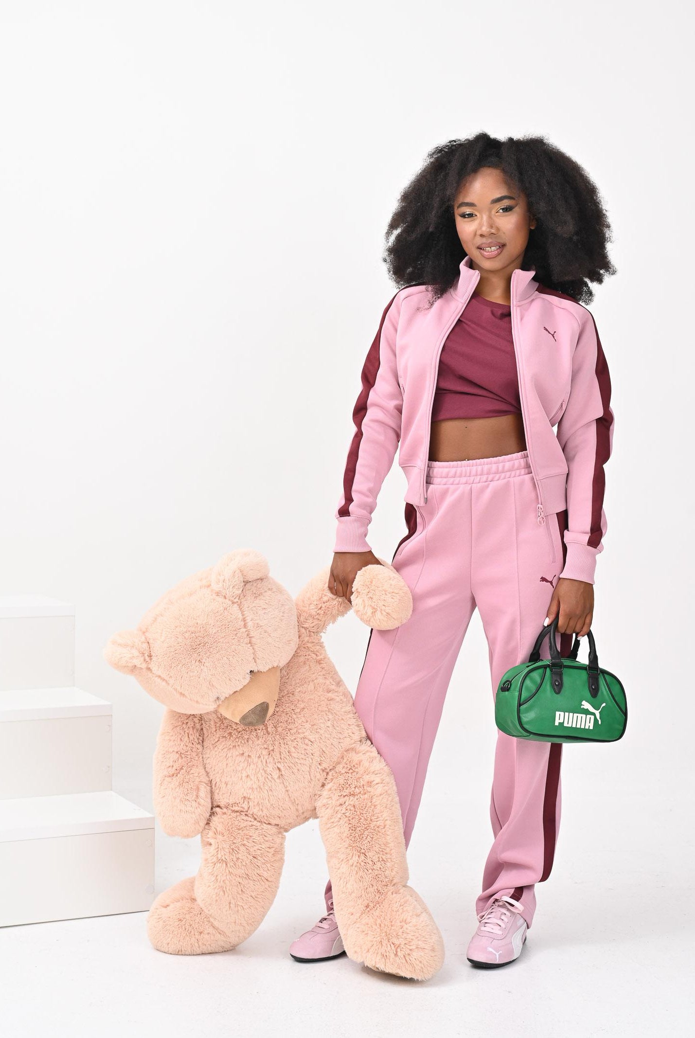 PUMA Felpa con zip T7 ALWAYS ON rosa da donna 629796 65 PUMA