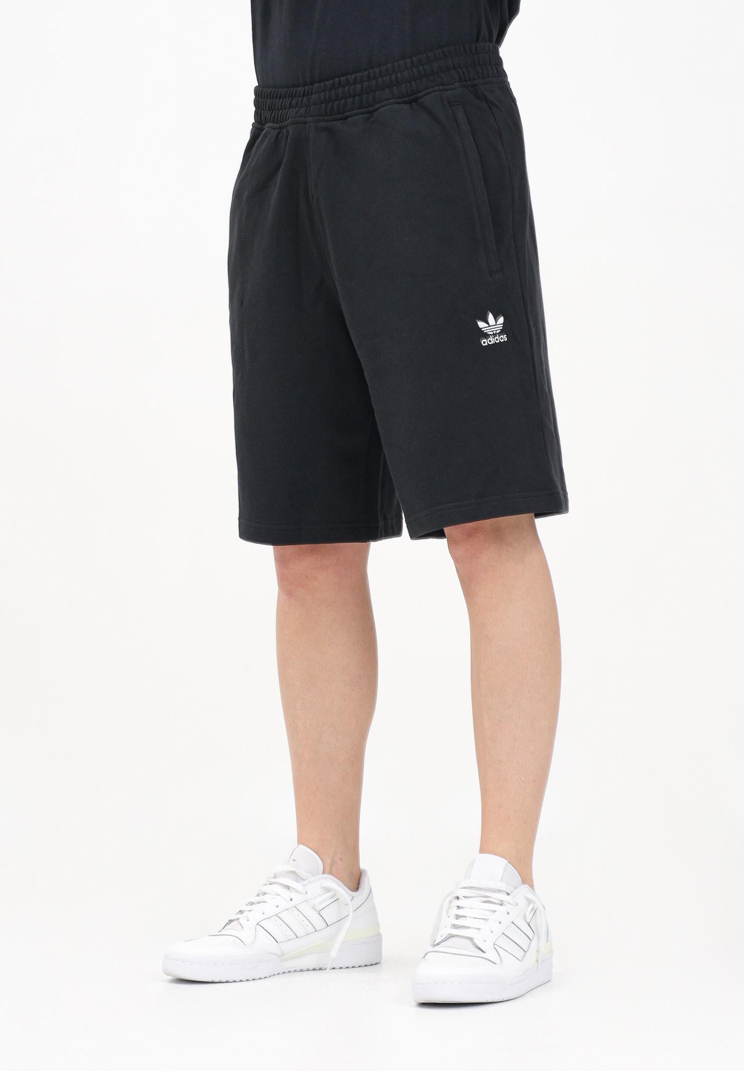 ADIDAS ORIGINALS Shorts sportivo Essentials Trefoil nero da uomo IY8520 . ADIDAS ORIGINALS