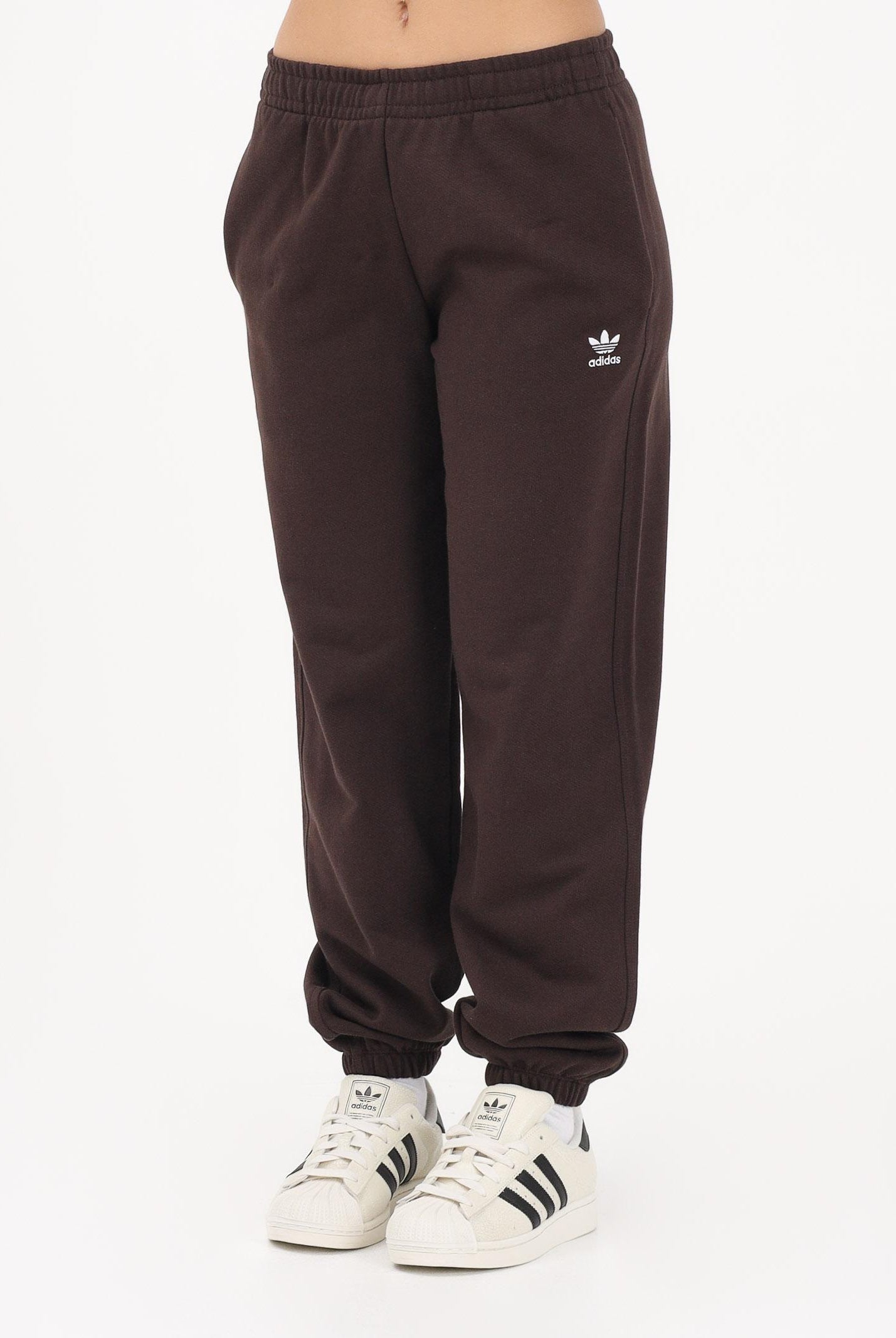 ADIDAS ORIGINALS Pantalone sportivo Essentials French Terry Regular Cuffed marrone da donna KC9071 . ADIDAS ORIGINALS