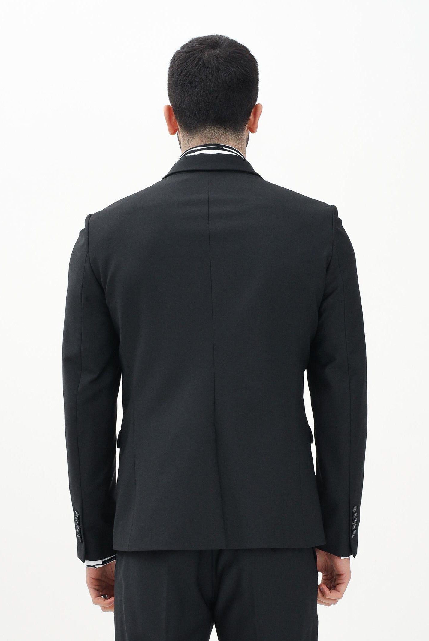 PATRIZIA PEPE Giacca monopetto nera da uomo 5SB652A590 K103 PATRIZIA PEPE