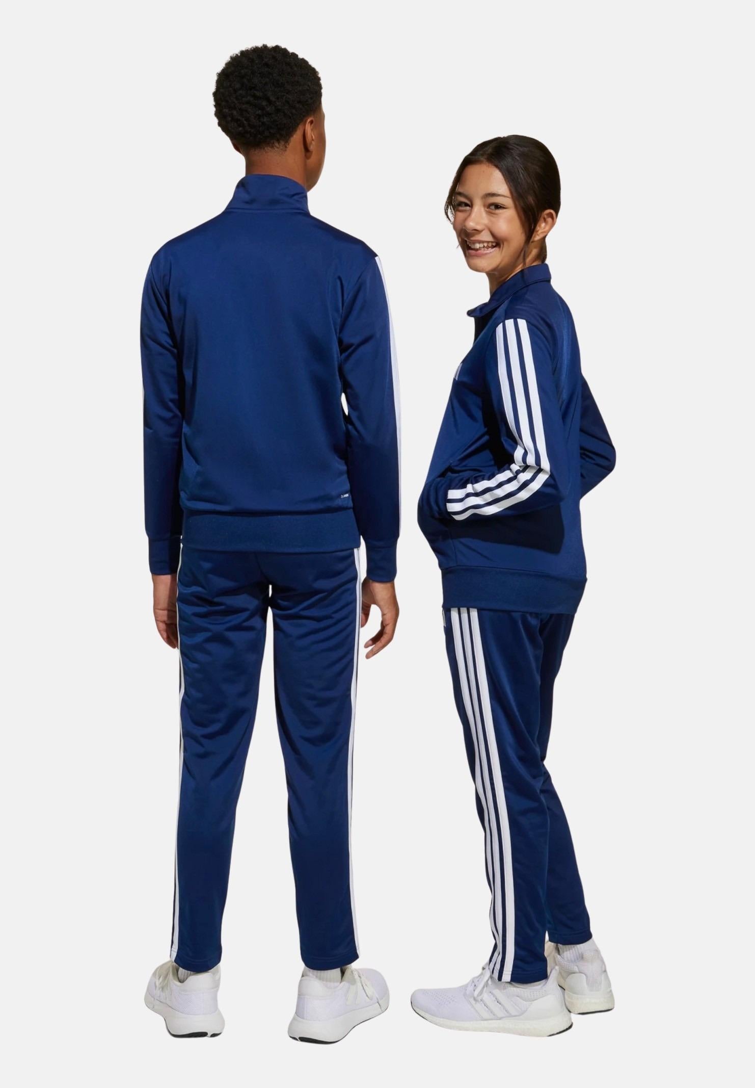 ADIDAS PERFORMANCE Tuta 3Stripes blu per bambino e bambina JL6890 . ADIDAS PERFORMANCE