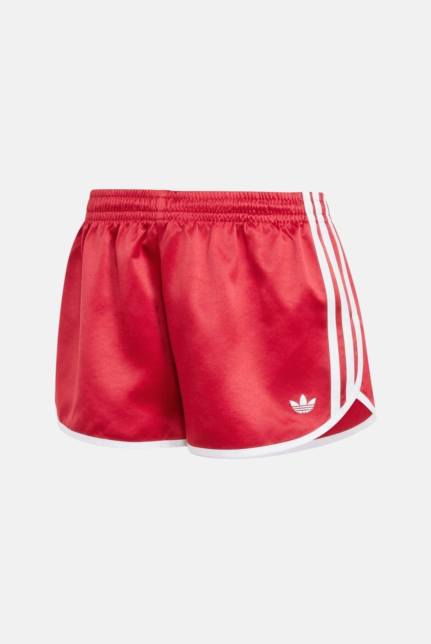ADIDAS ORIGINALS short Satin 3S Sprinter Short Team Victory Red rosso e bianco da donna KS9850 . ADIDAS ORIGINALS