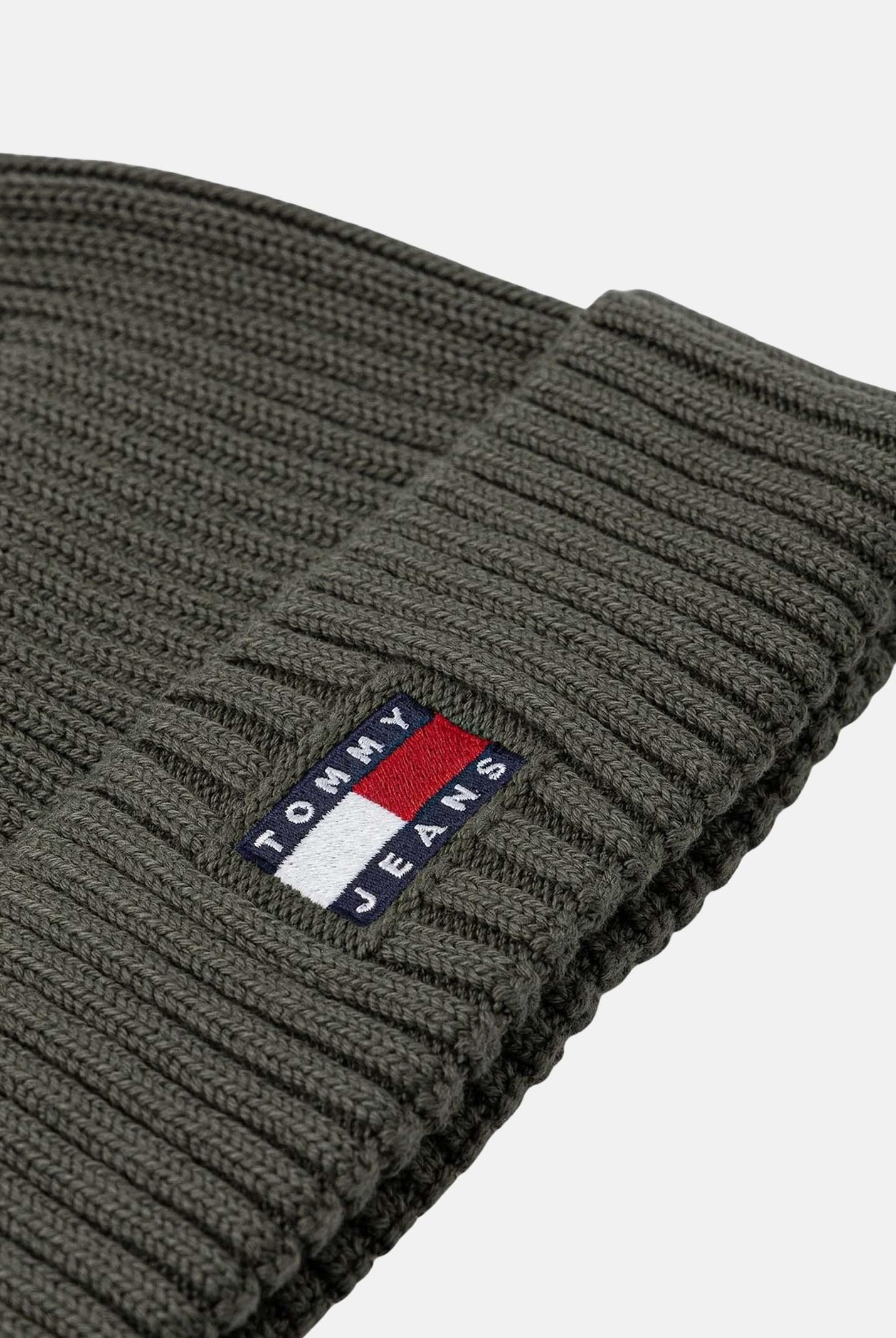 TOMMY JEANS Berretto verde militare per uomo e donna con logo AM0AM13669 MRH TOMMY JEANS