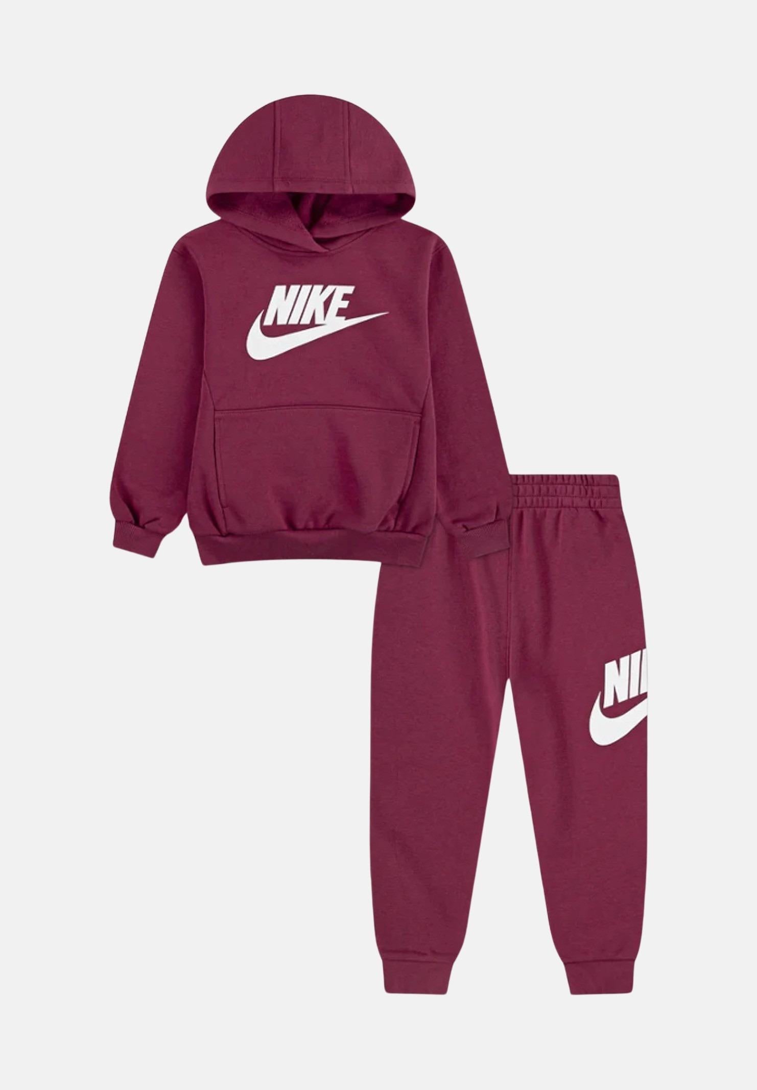 NIKE Tuta bordeaux da neonato con stampa logo 66L135 ADZ NIKE