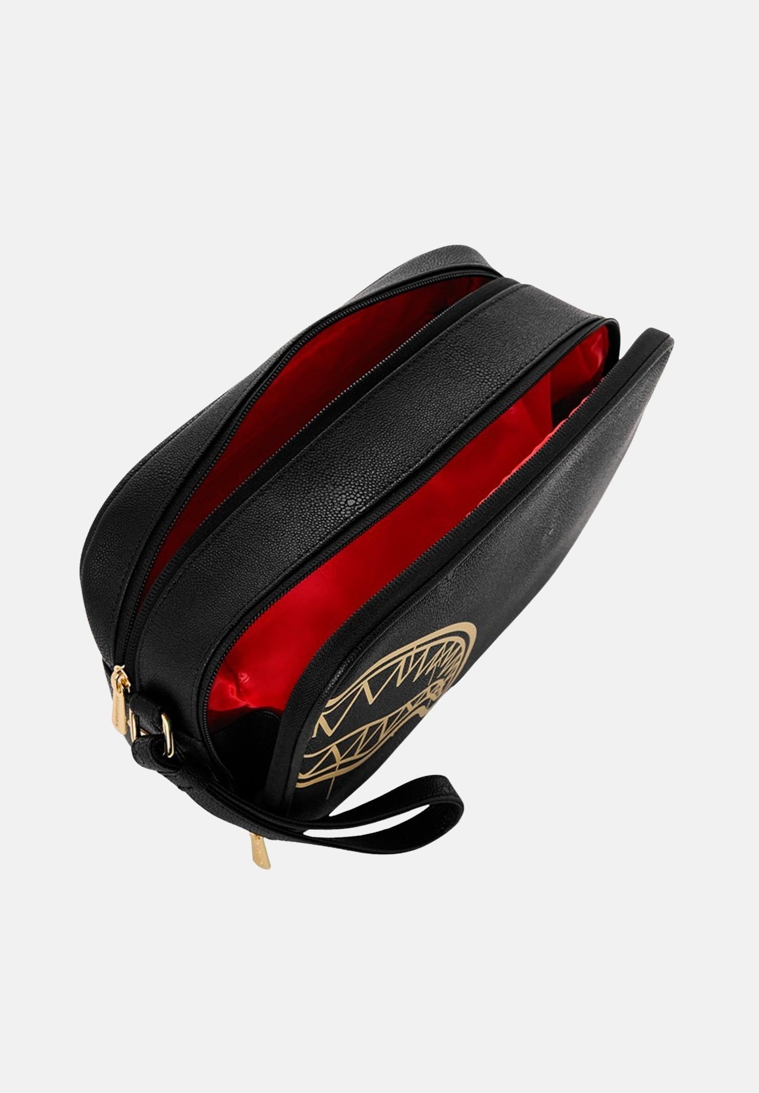 SPRAYGROUND Pochette That Gold Drap nera per uomo e donna 910B8976NSZ . SPRAYGROUND