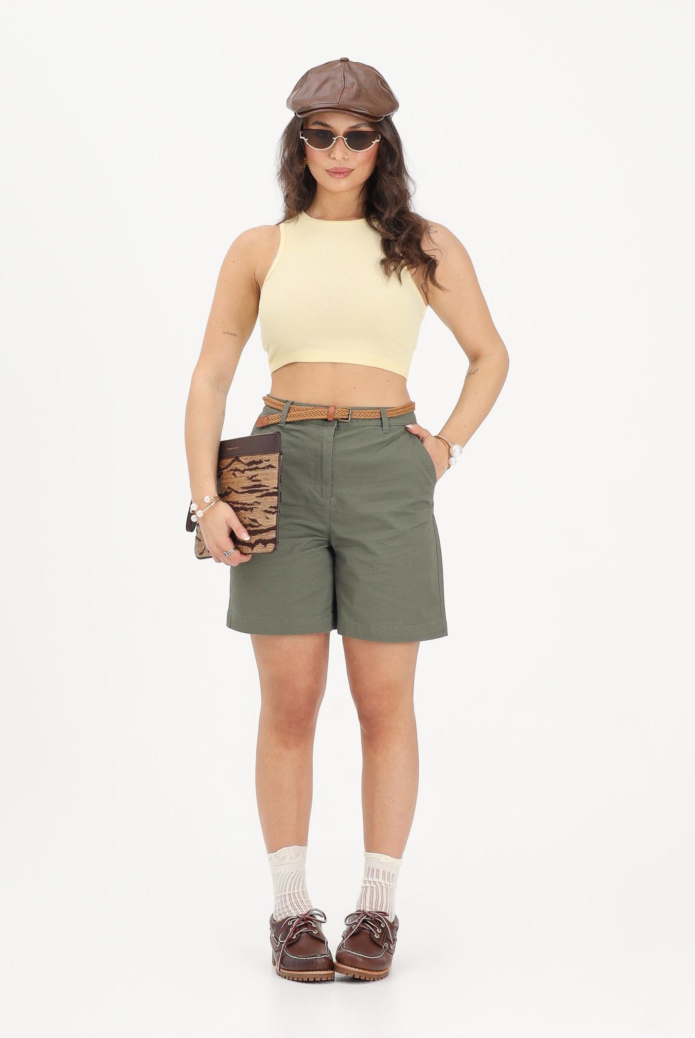 JDY Shorts verde militare da donna 15369843 KA JDY