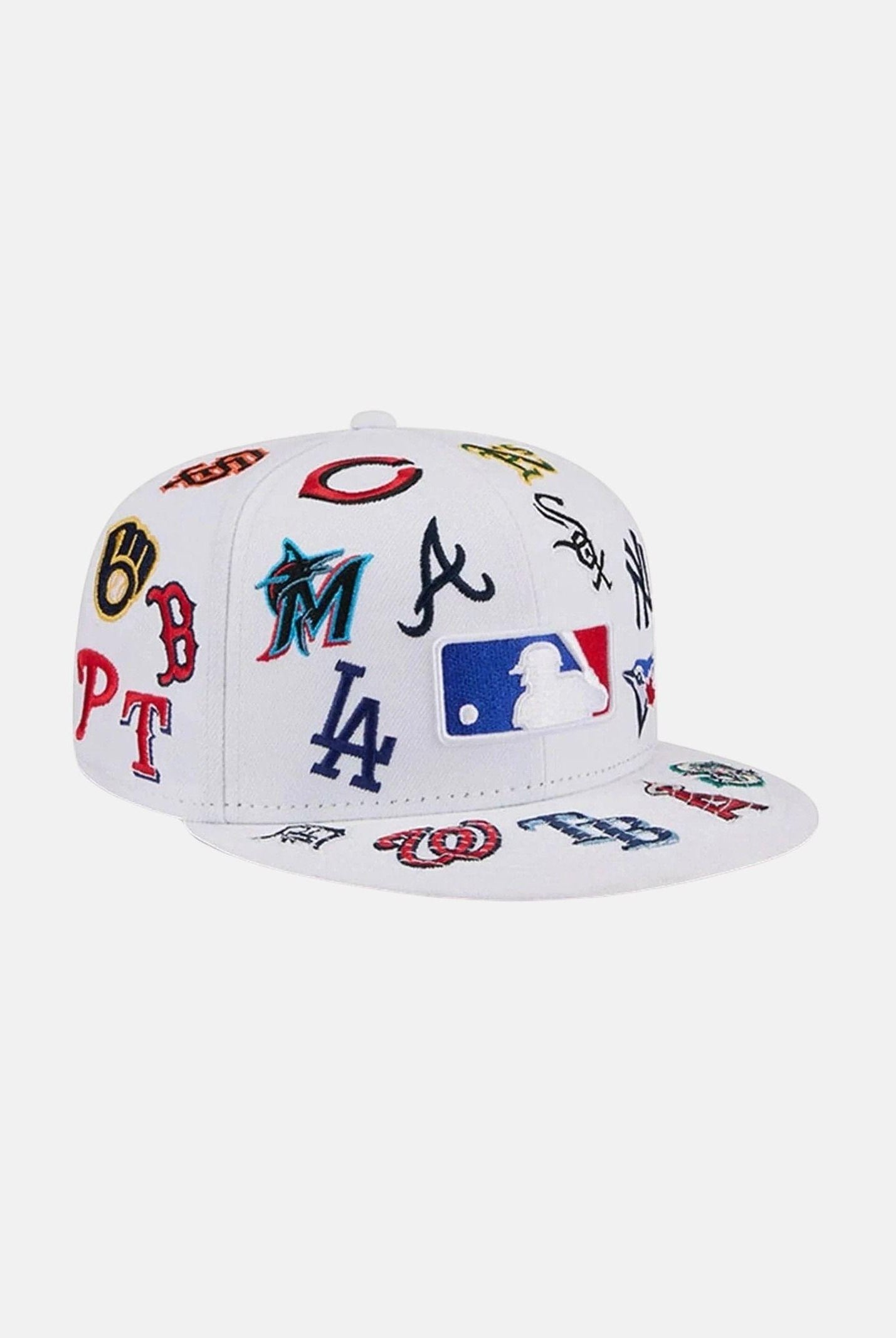 NEW ERA Cappello con visiera 59FIFTY Fitted MLB bianco per uomo e donna 60803293 . NEW ERA