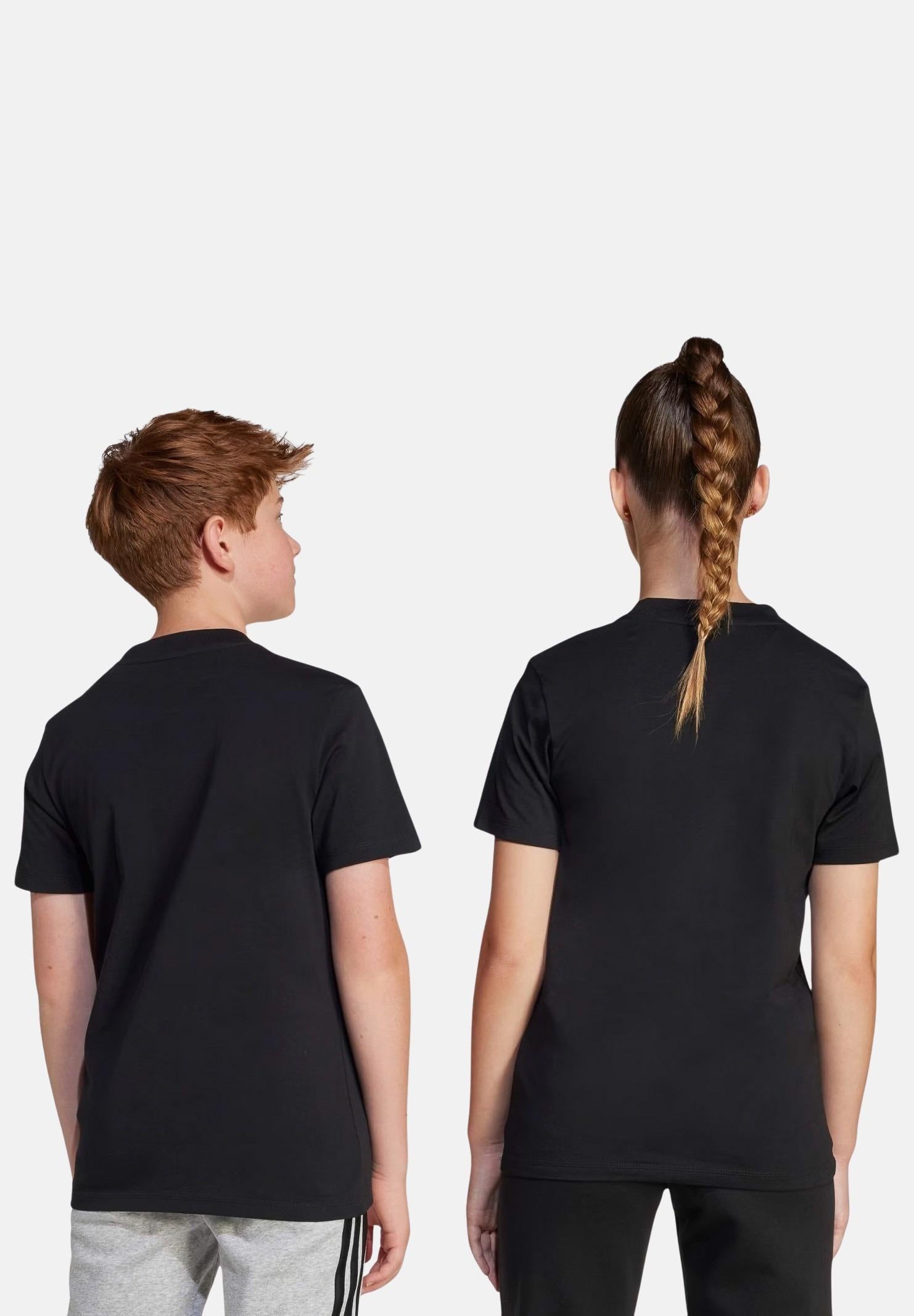 ADIDAS PERFORMANCE T-shirt a manica corta Essentials nera per bambino e bambina JC9624 . ADIDAS PERFORMANCE