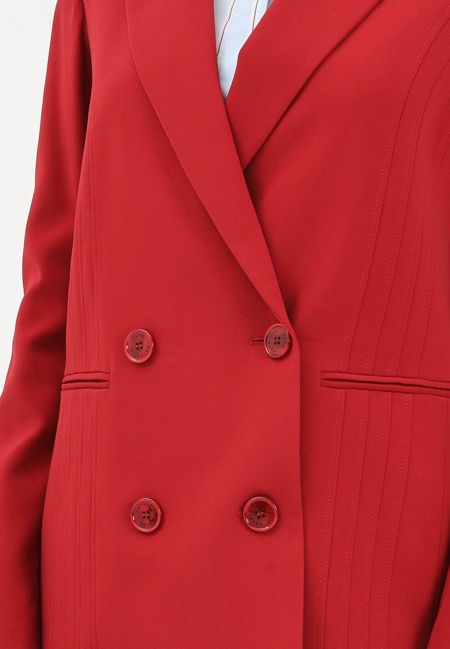 PATRIZIA PEPE Giacca doppiopetto rossa da donna 8S0554A6F5 R862 PATRIZIA PEPE