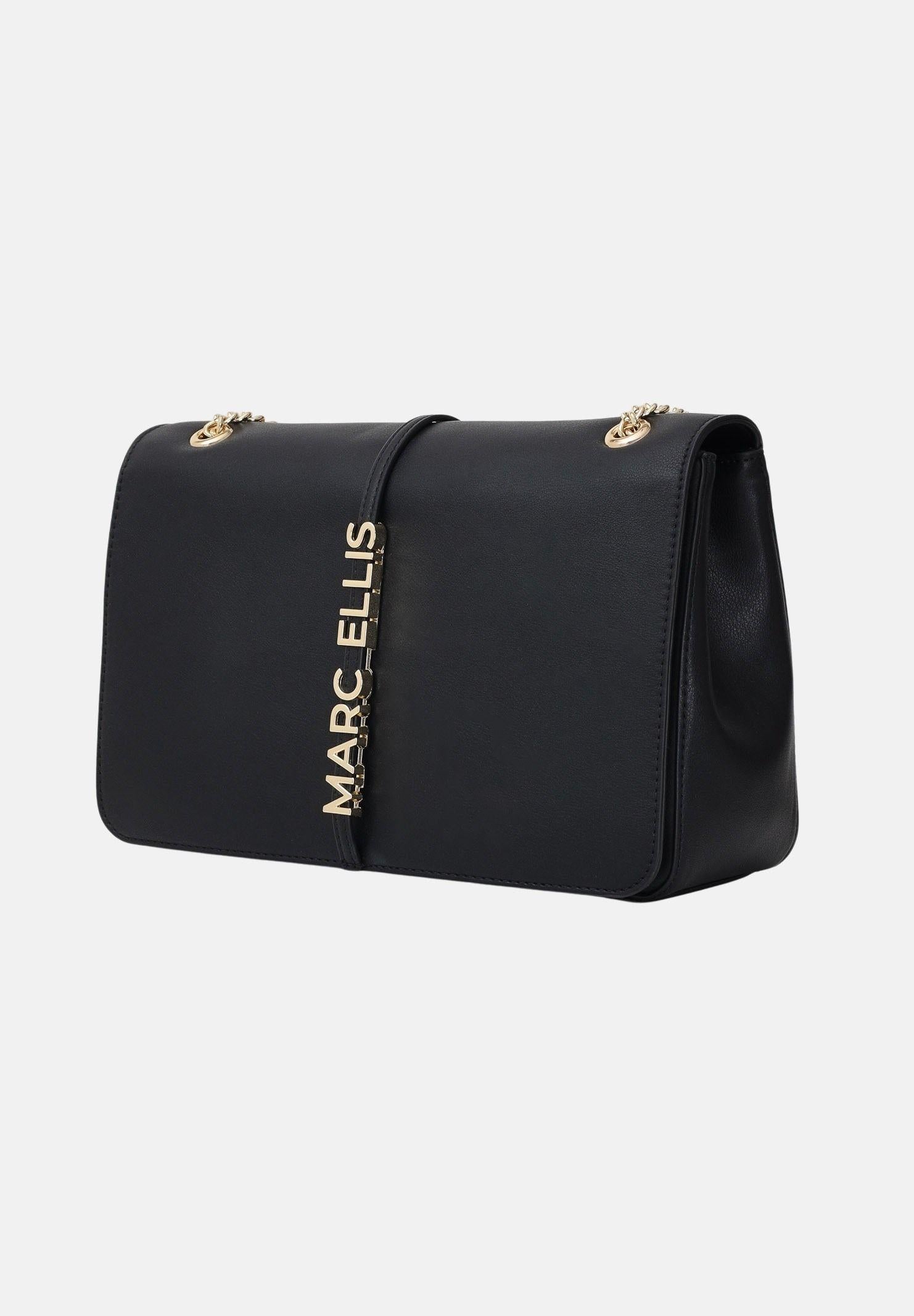 MARC ELLIS Borsa a tracolla Joelle Macro LT nera da donna JOELLE-MACRO-LT BLGO MARC ELLIS