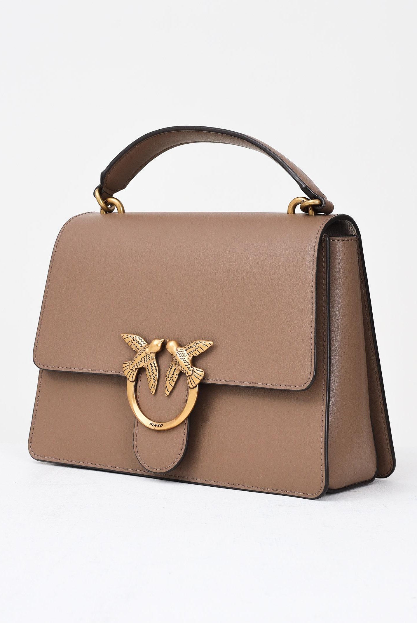 PINKO Borsa a mano Love Bag Top Handle Light marrone da donna 100066A0F1 D01Q PINKO