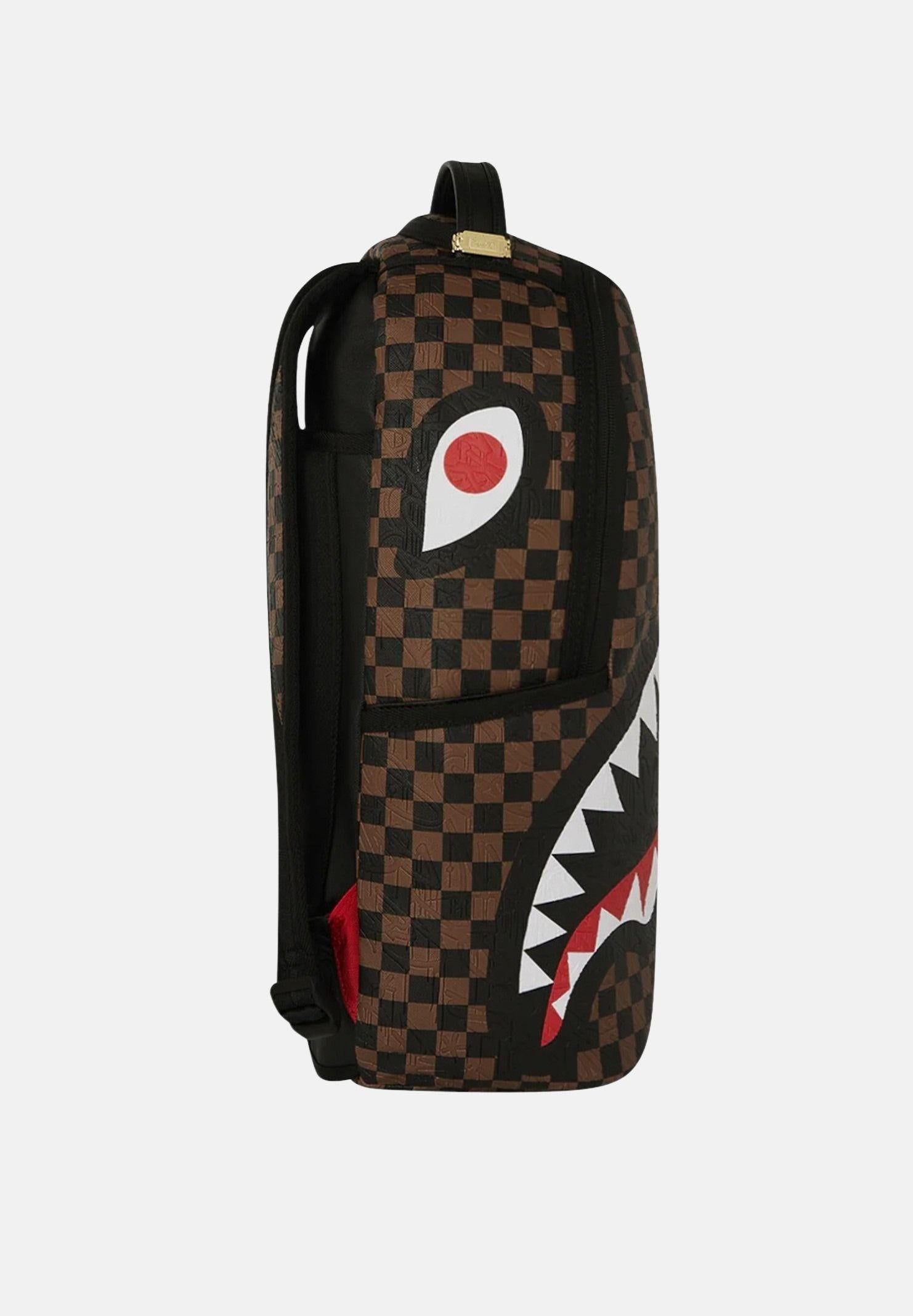 SPRAYGROUND Zaino CHECK 2 EMBOSS BACKPACK marrone per uomo e donna 910B8232NSZ . SPRAYGROUND