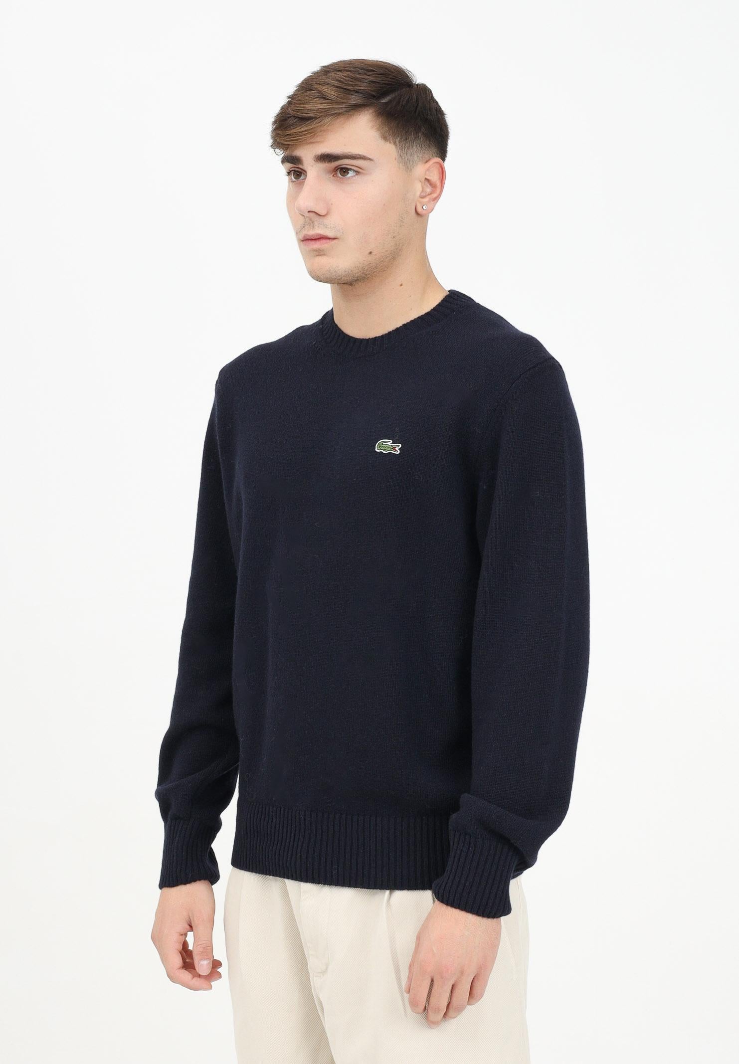 LACOSTE Maglioncino girocollo blu da uomo AH2916 166 LACOSTE