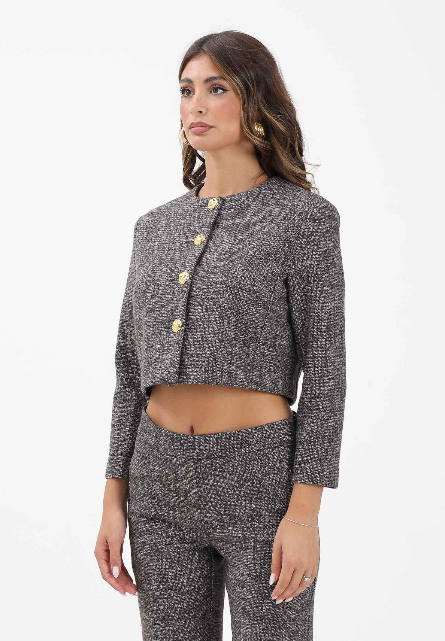 PINKO Giacca crop marrone da donna 105708A2QX ZM7 PINKO